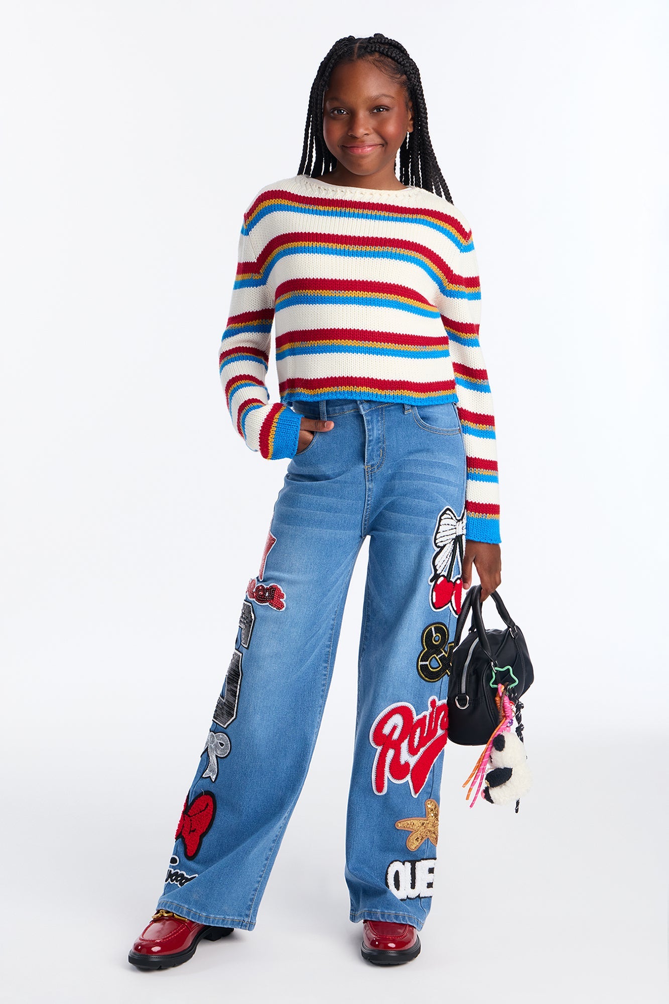Mini Show Off Your Cheer Wide Leg Jeans - Medium Wash
