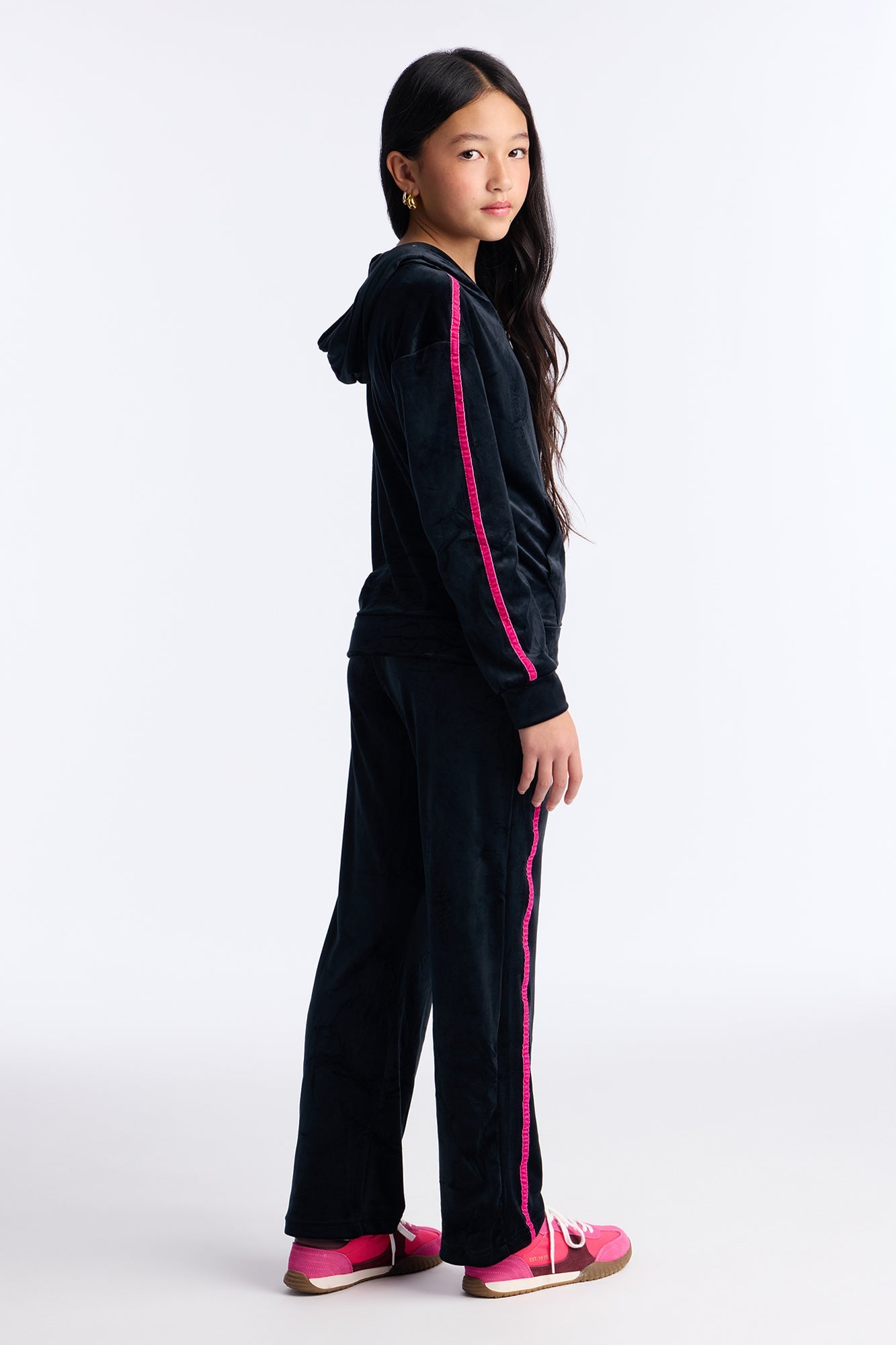 Mini Chillin In NY Wide Leg Pant Set - Black
