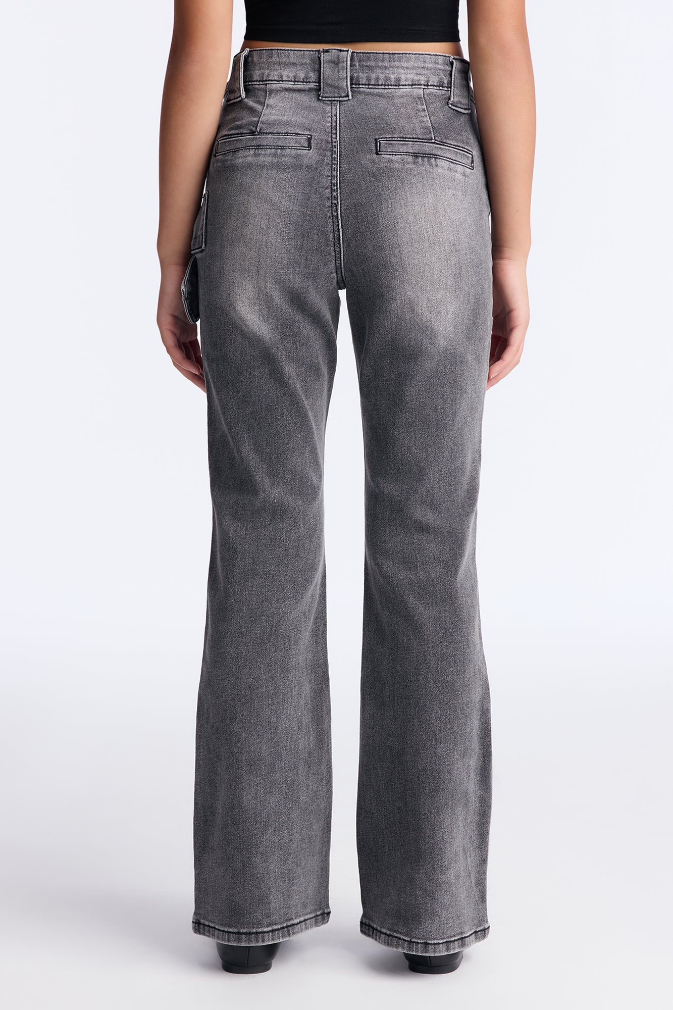 Mini Heart 2 Heart Flare Jeans - Black Wash