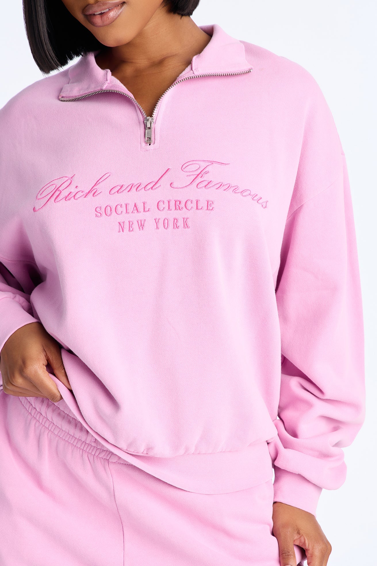 Rich Girl Fleece Pant Set - Lilac