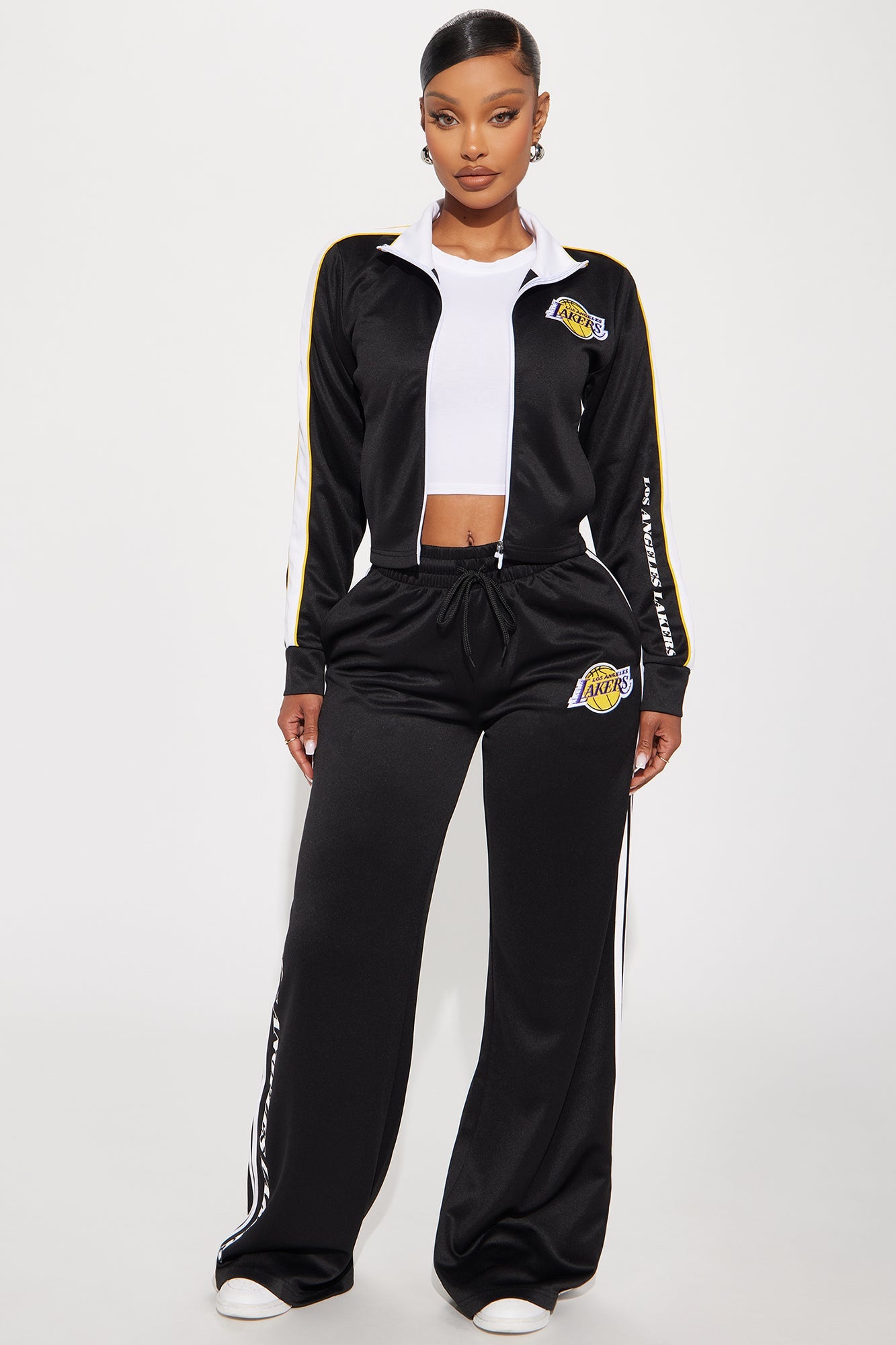 Lakers Halftime Wide Leg Pant - Black
