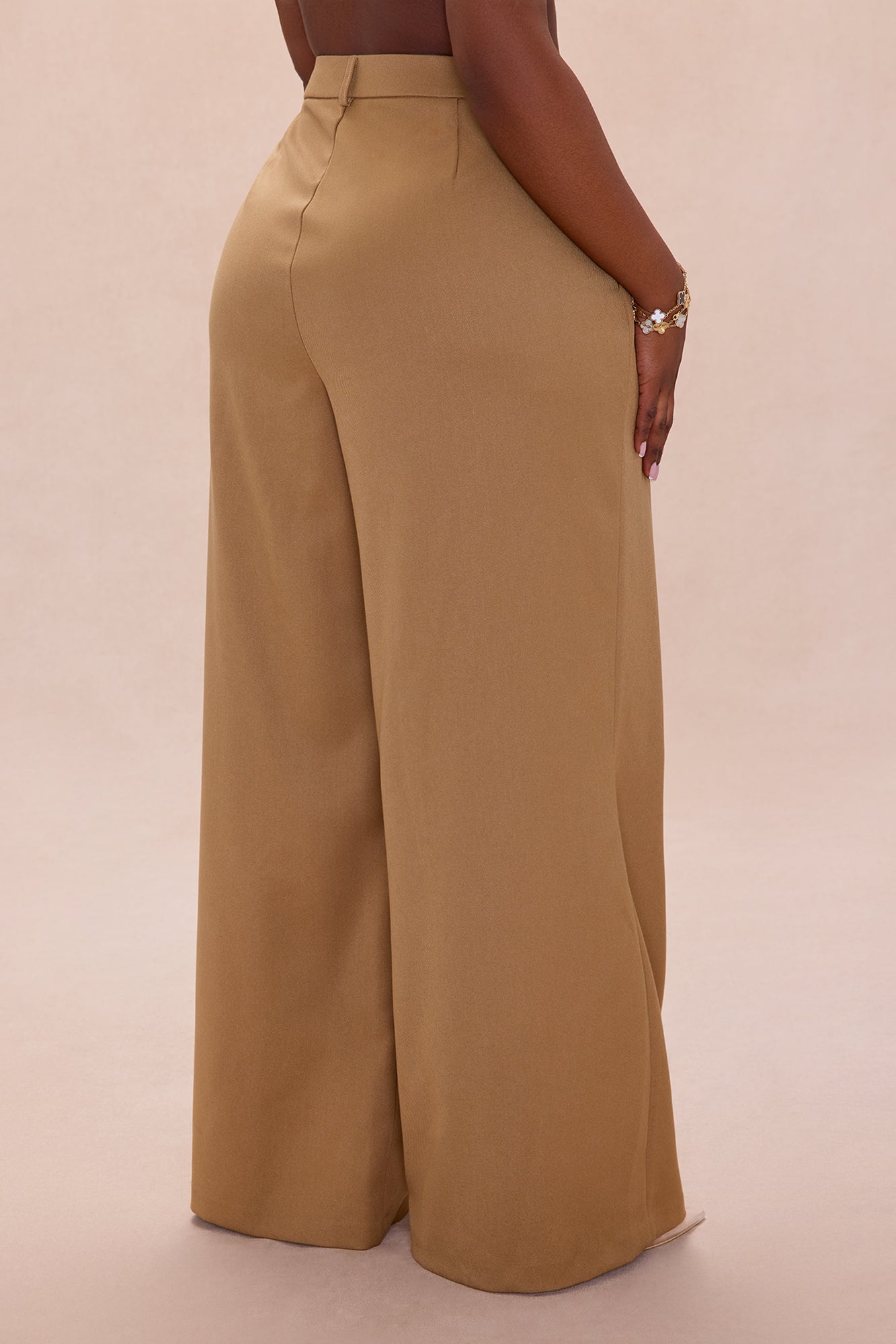 Mila Wide Leg Pant - Khaki