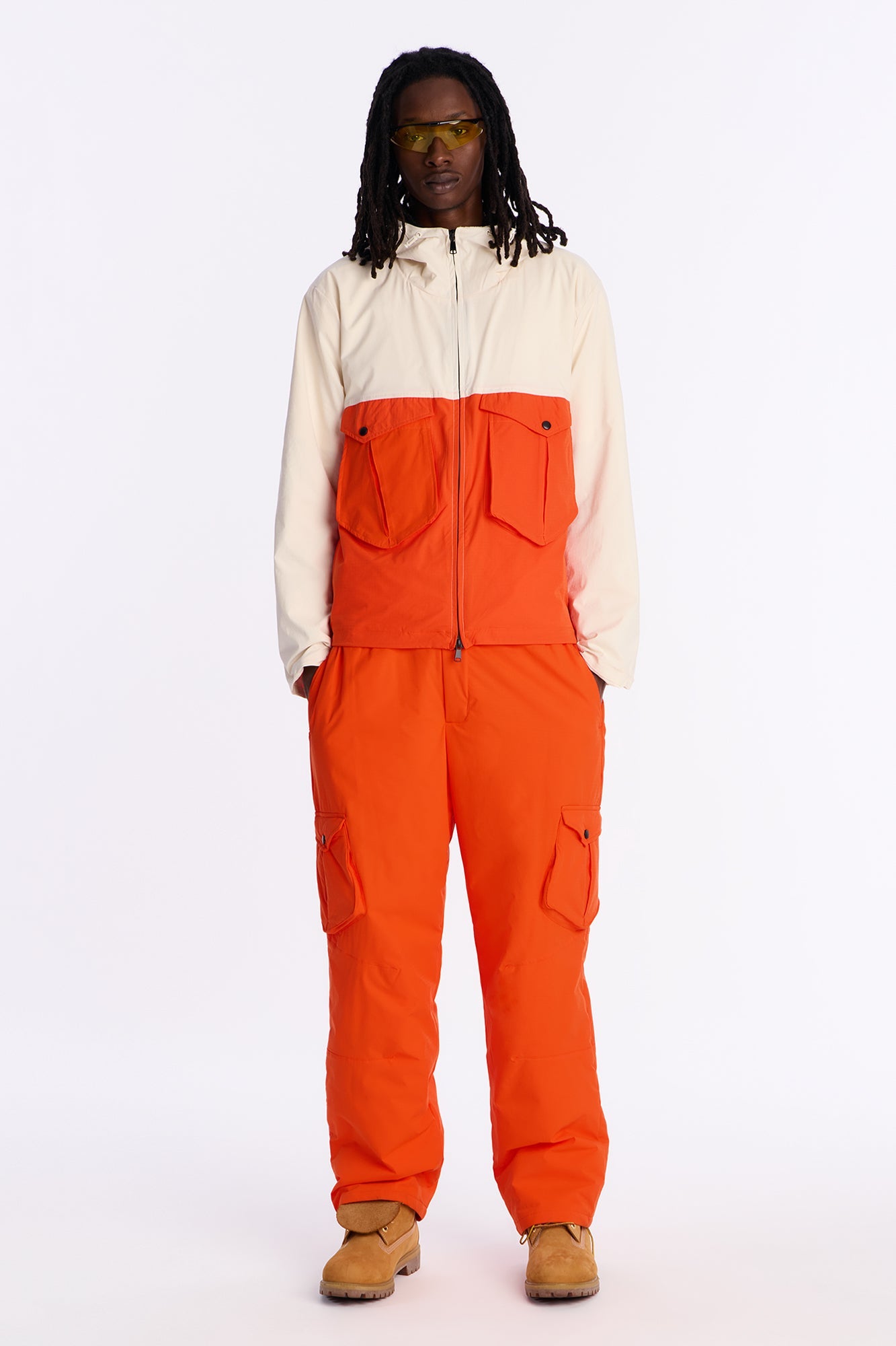Relaxed Hooded Lorimer Spirit Tech Jacket - Off White