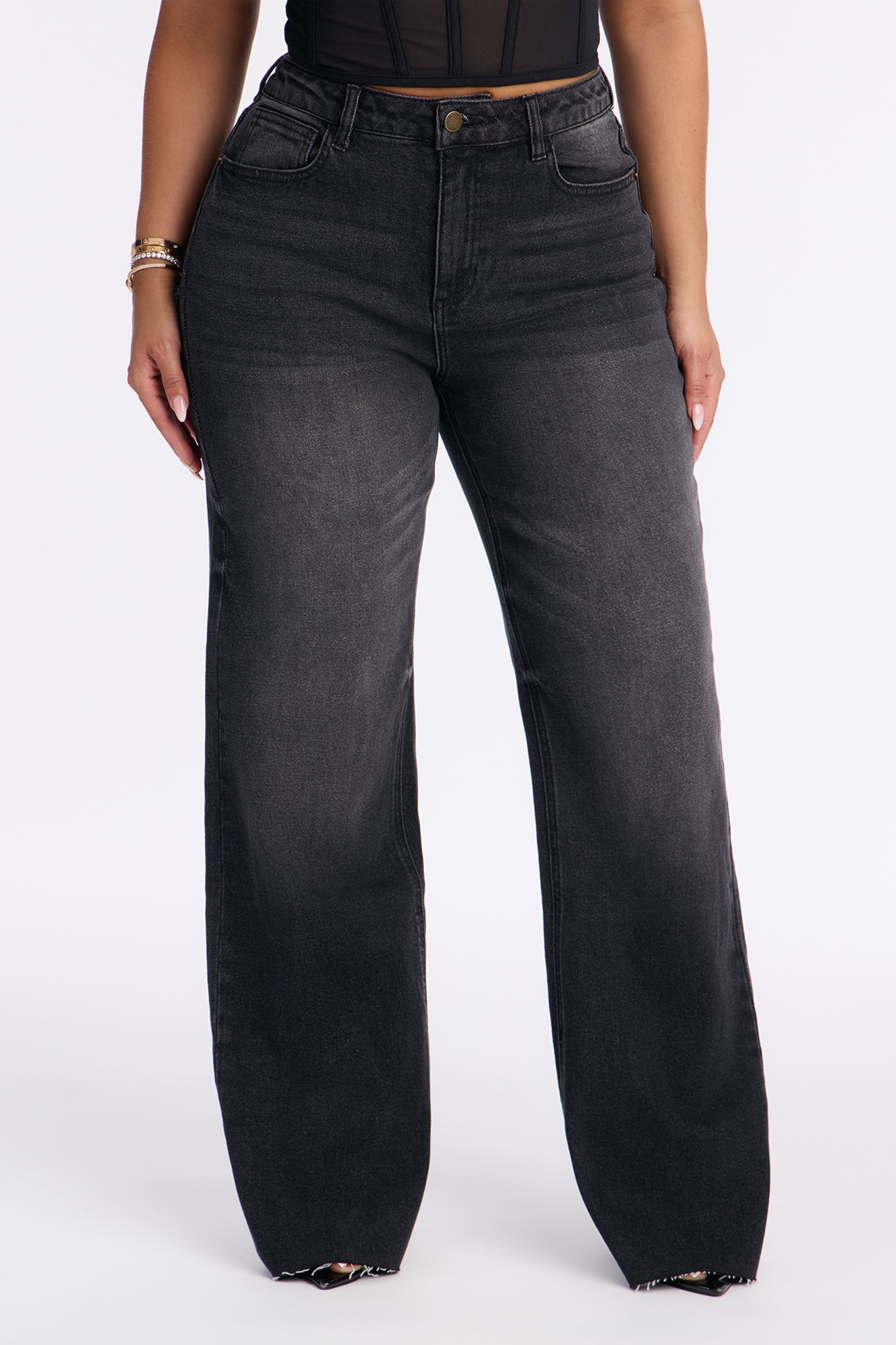 Tough Love Stretch Straight Leg Jean - Black Wash