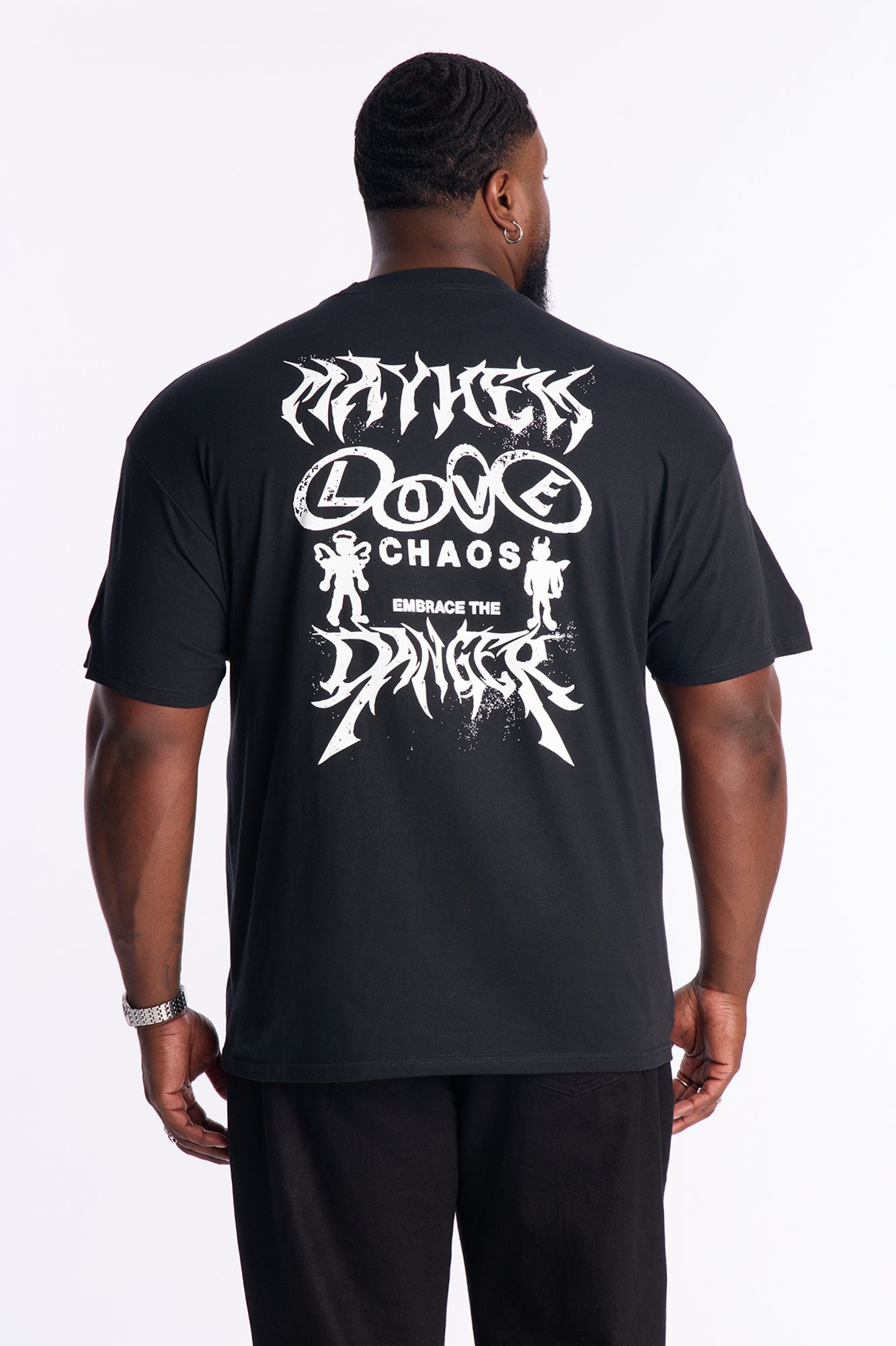 Mayhem Love Chaos Short Sleeve Tee - Black