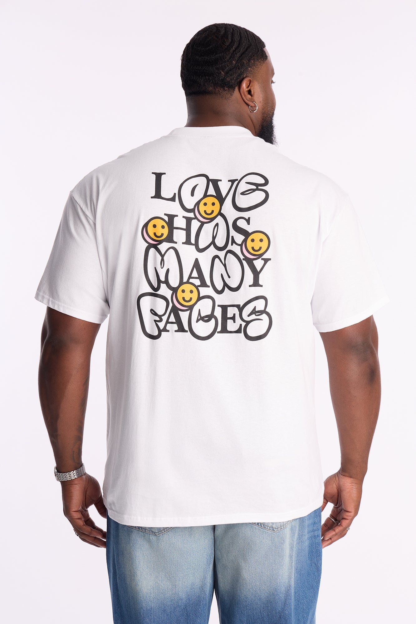 Love Has Many Faces Short Sleeve Tee - White