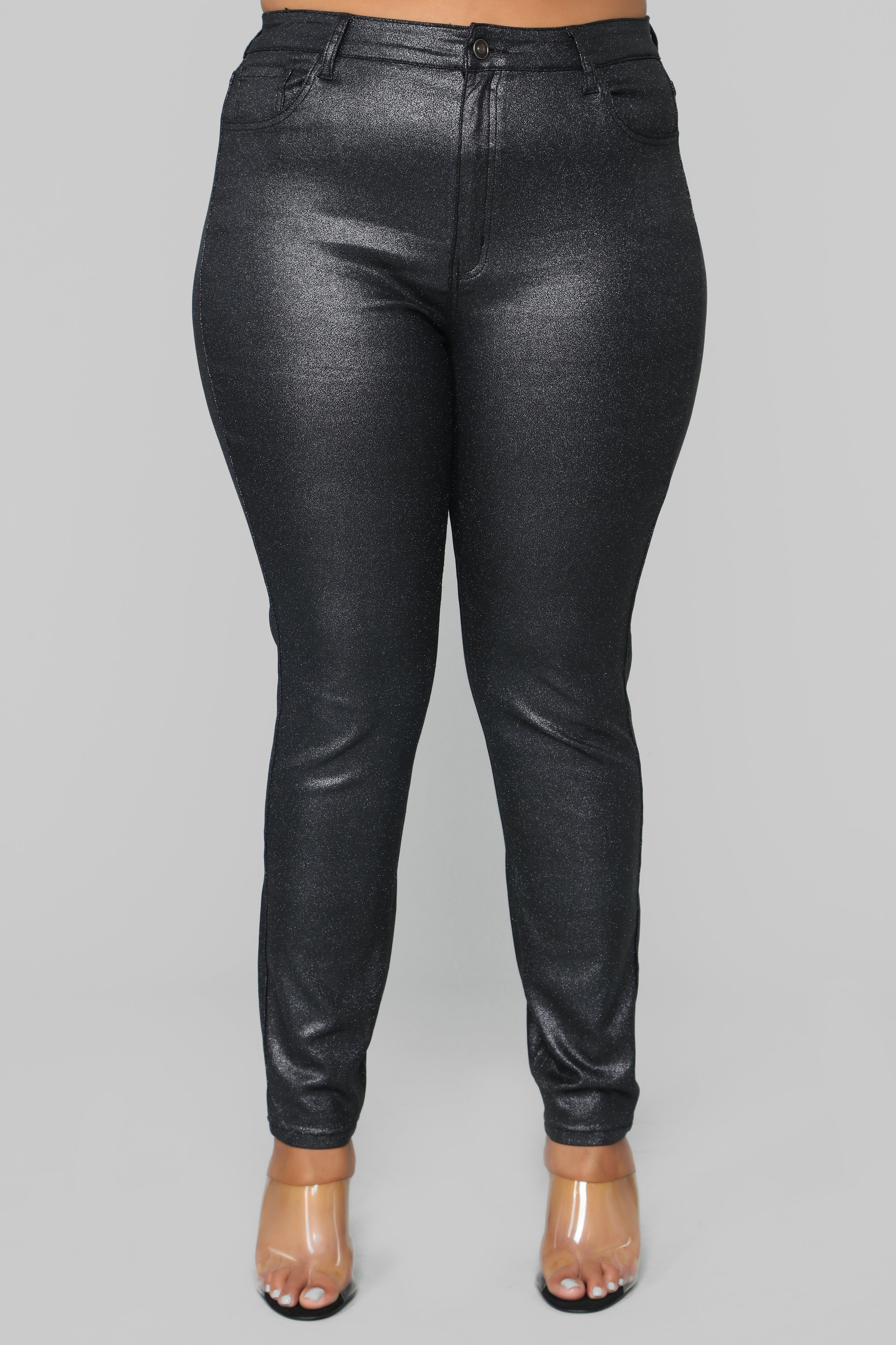 Double Dare Faux Leather Pants - Black