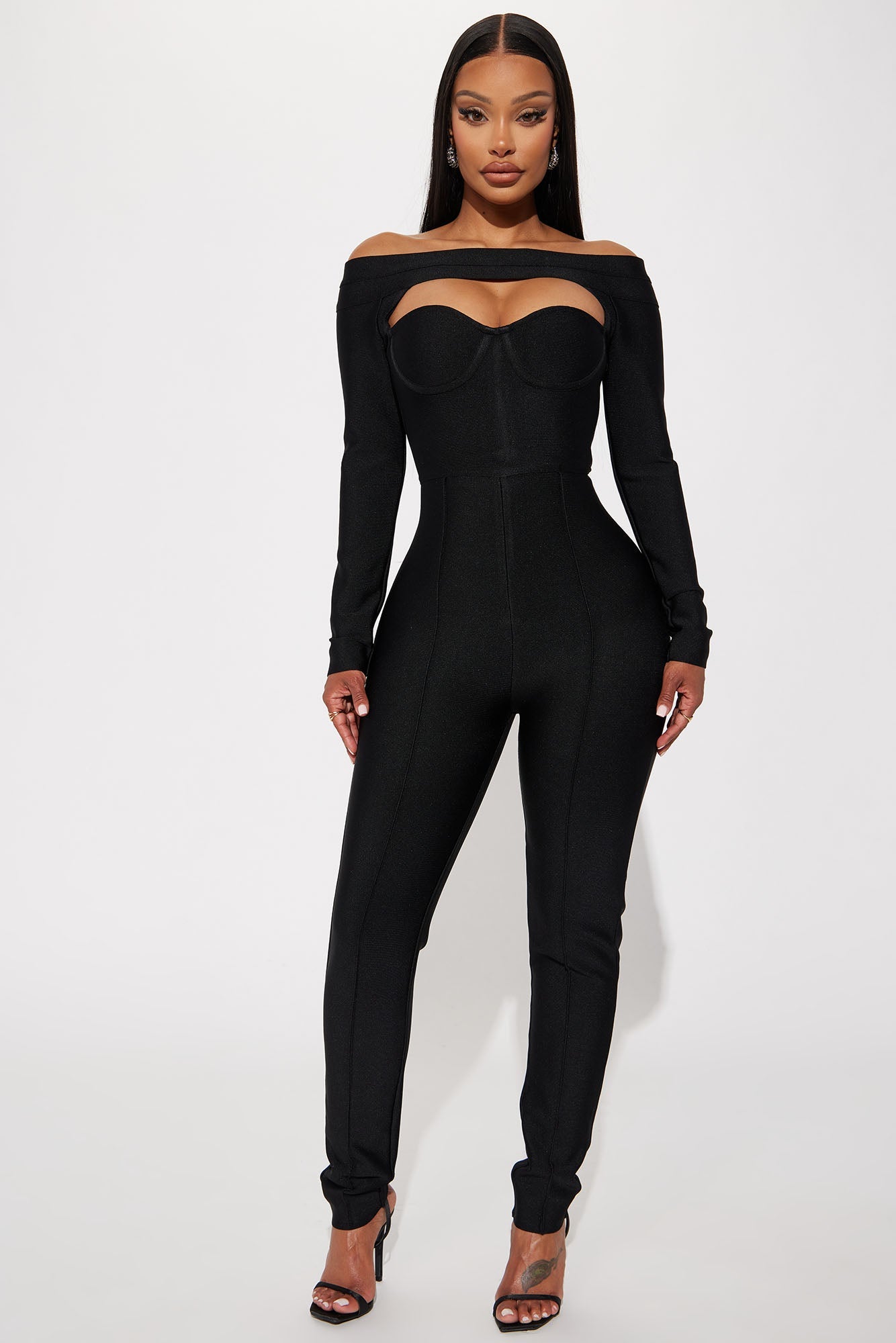 In My Element Bandage Jumpsuit - Black