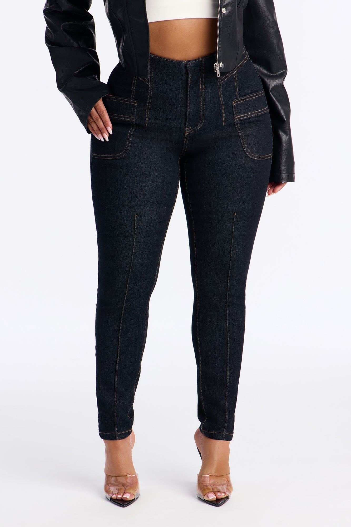 Melrose Stretch Skinny Jeans - Dark Denim