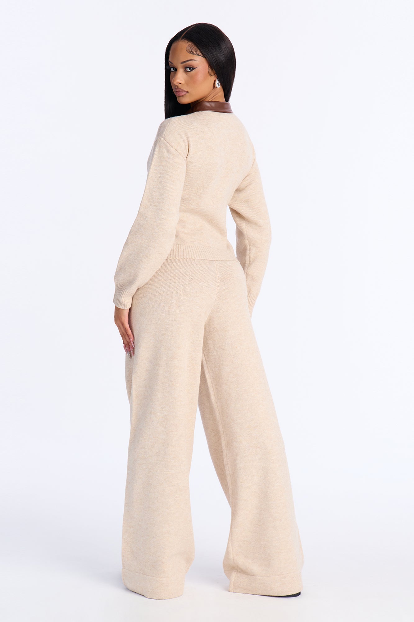 Reina Sweater Pant Set - Oatmeal