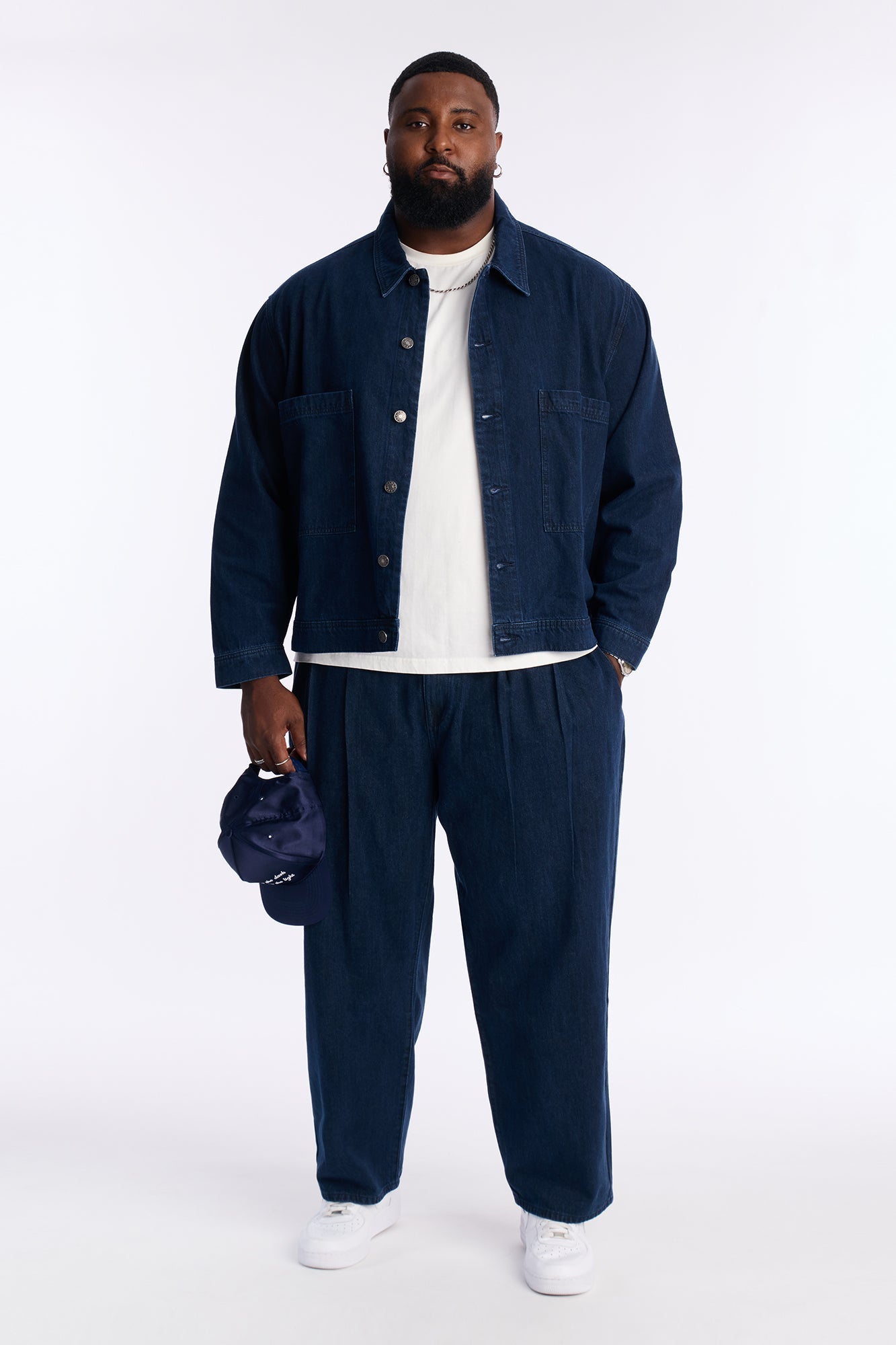 Barrel Aime Pleated Jean - Indigo