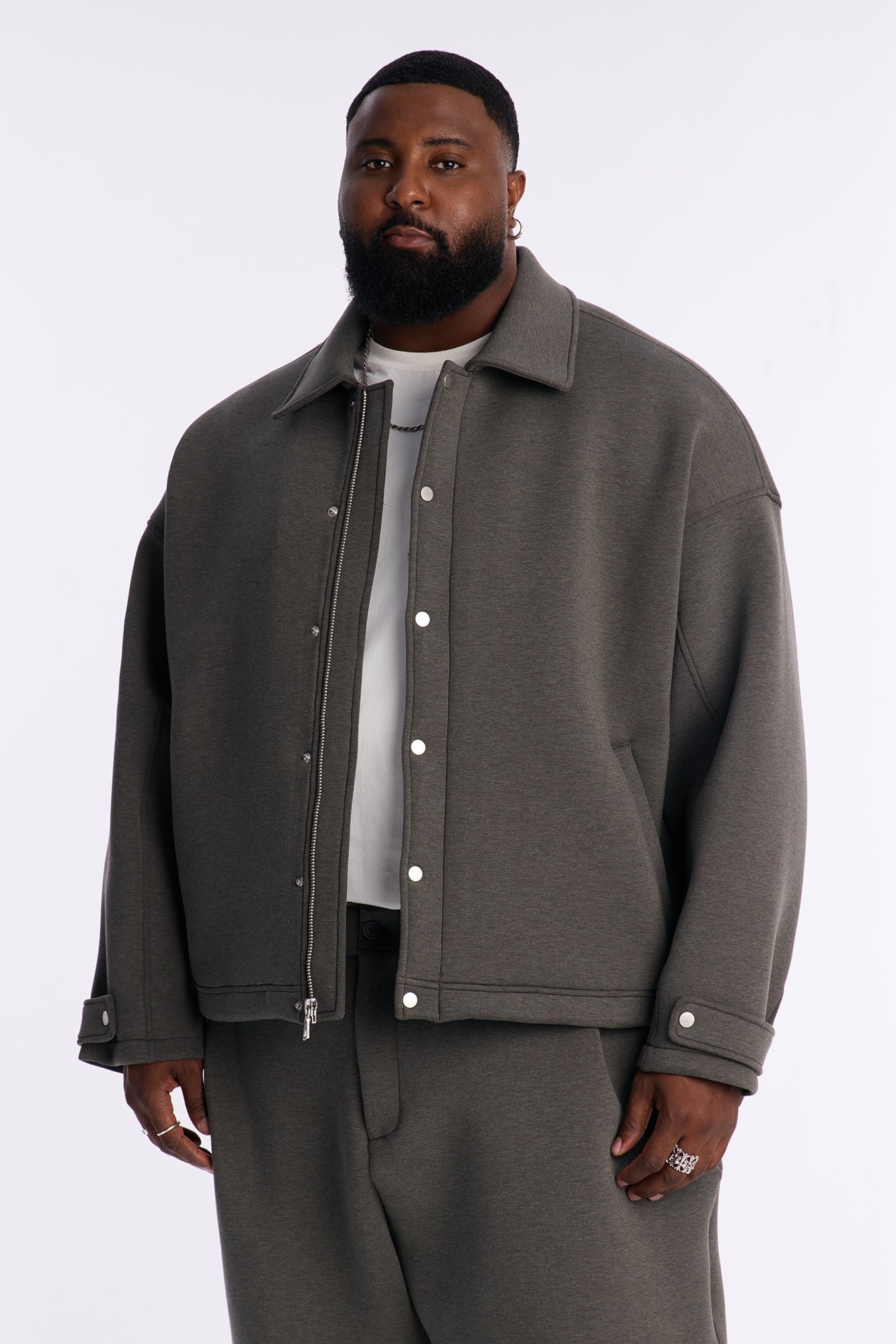 The Boxy Arclight Interlock Jacket - Brown