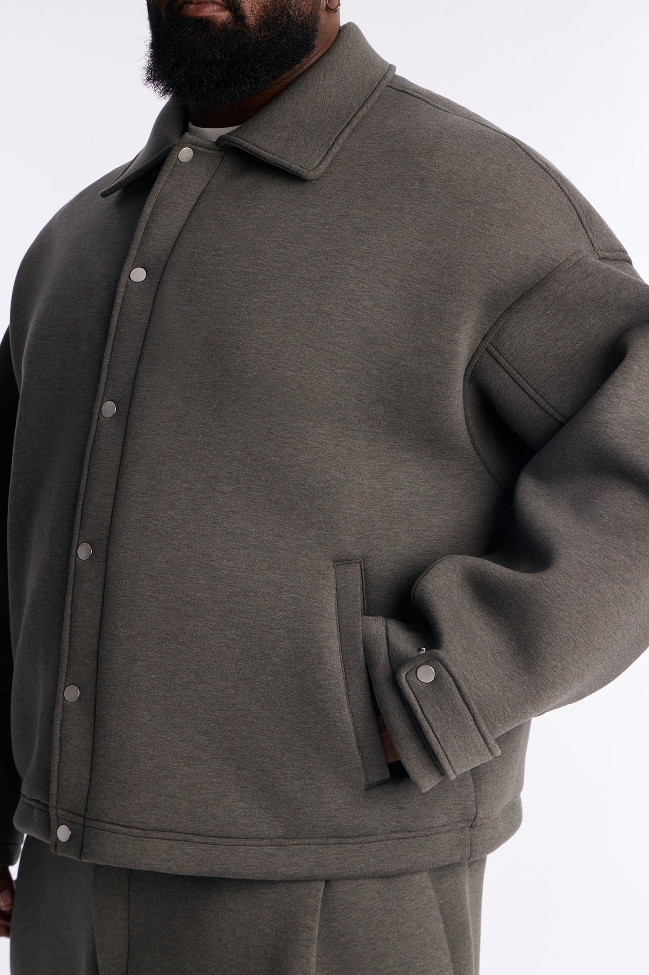 The Boxy Arclight Interlock Jacket - Brown