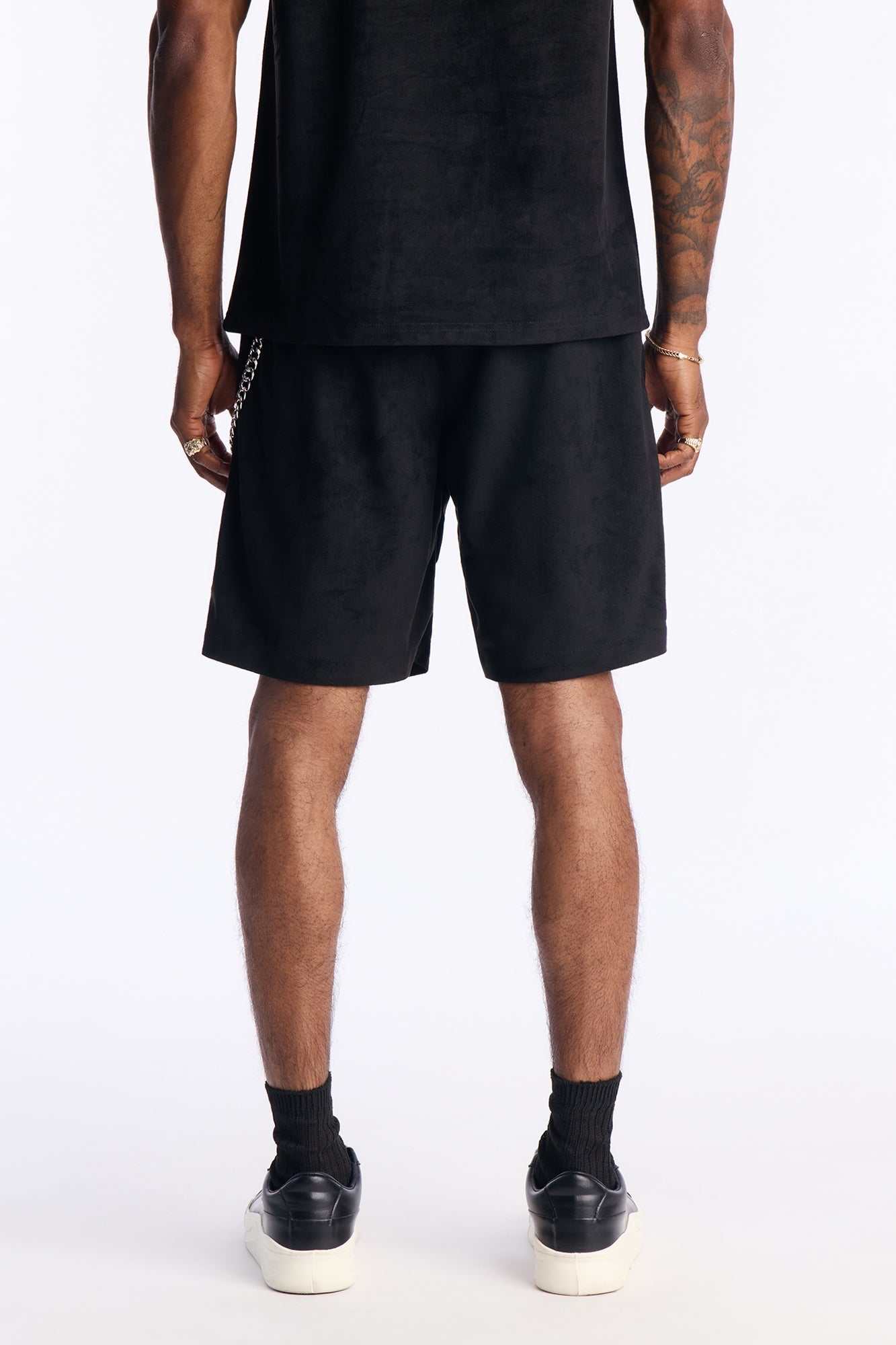 Liberty Chain Suede Short - Black