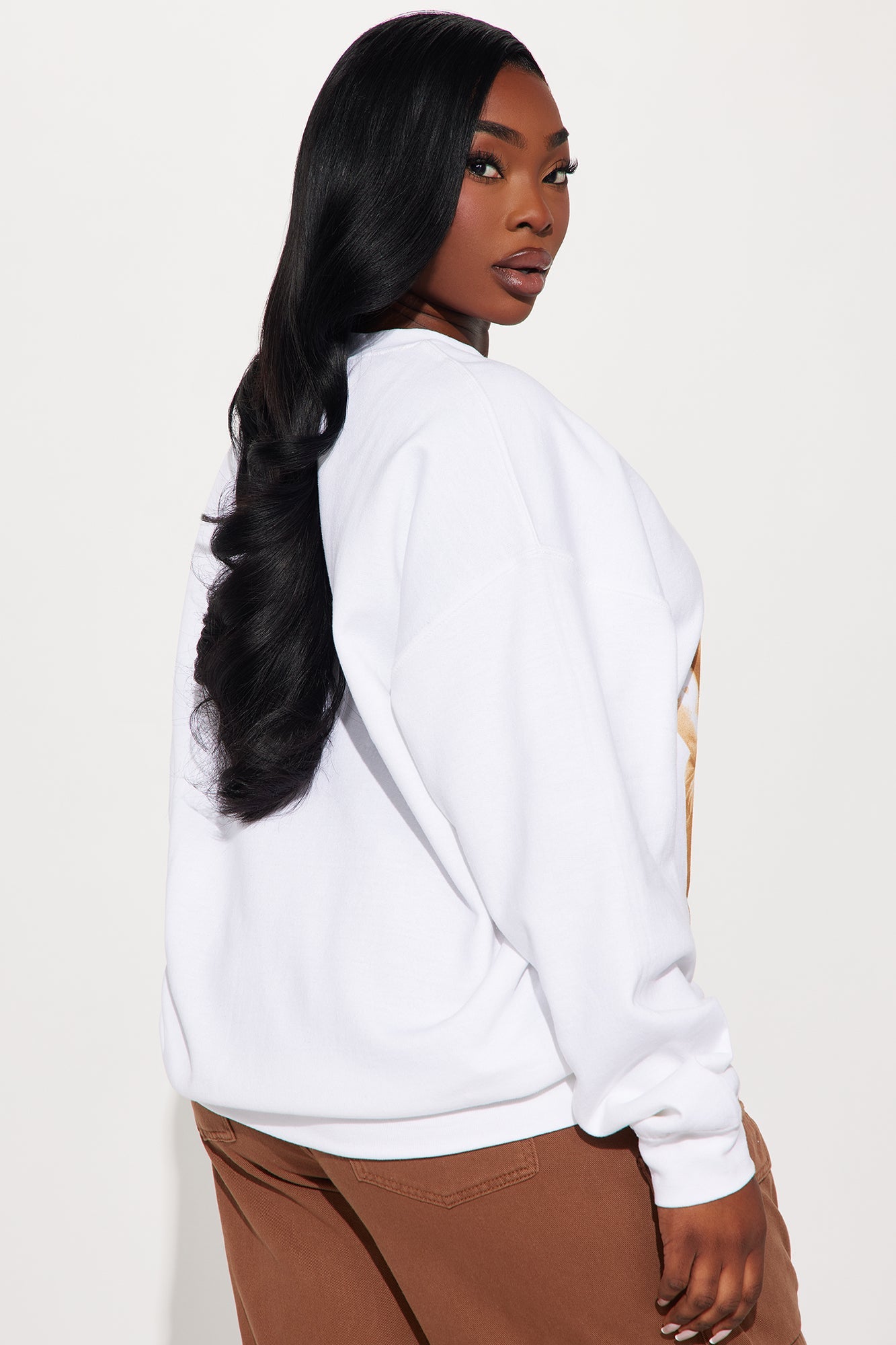 Tupac I Get Around Crew Neck Sweatshirt - White
