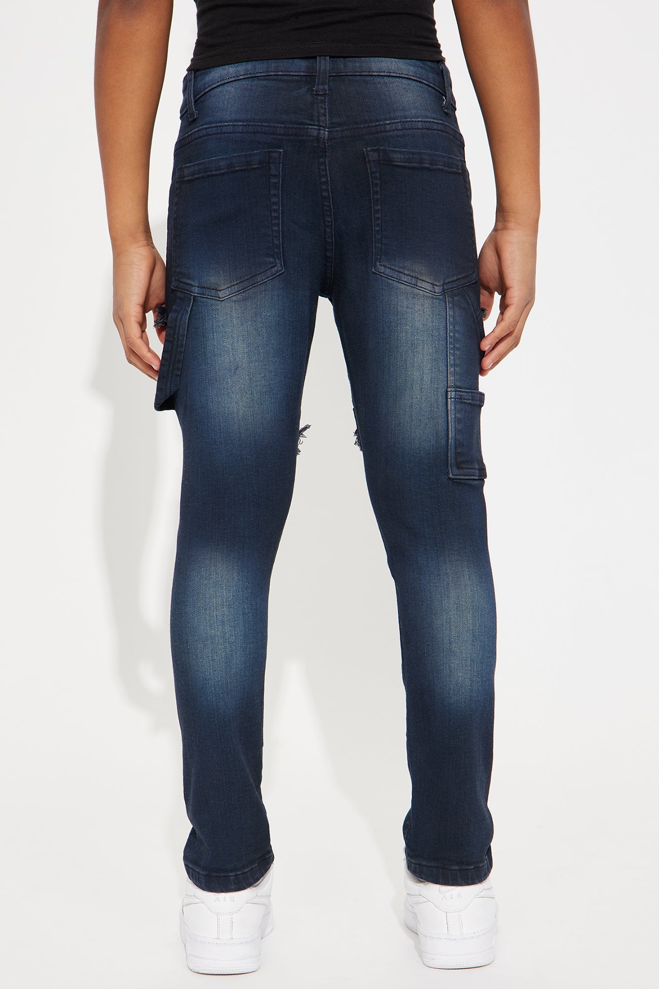 Mini No Fear Rip And Repair Denim Jean - Indigo