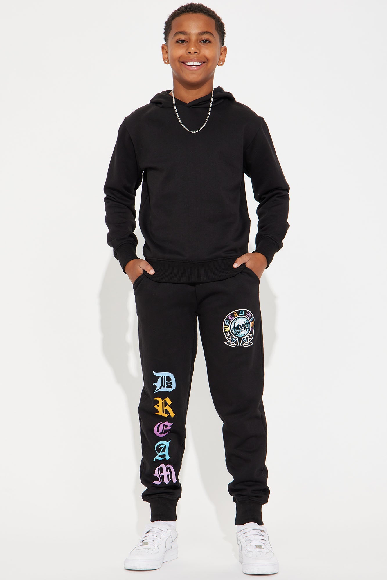 Mini World Wide Dream Pant Set - Black