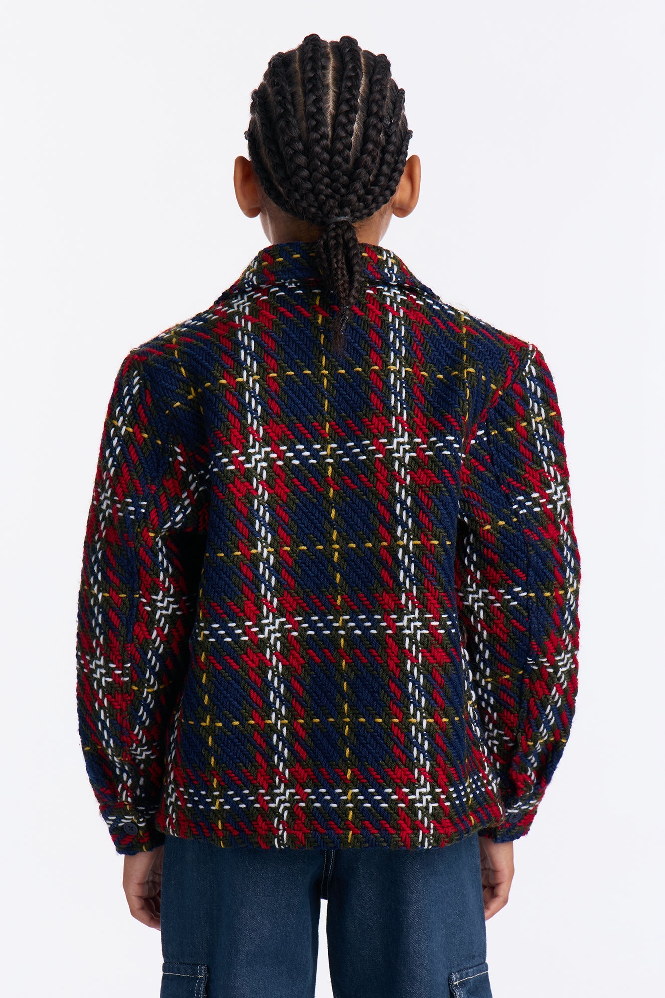 Mini Nepal Button Up Shirt - Navy