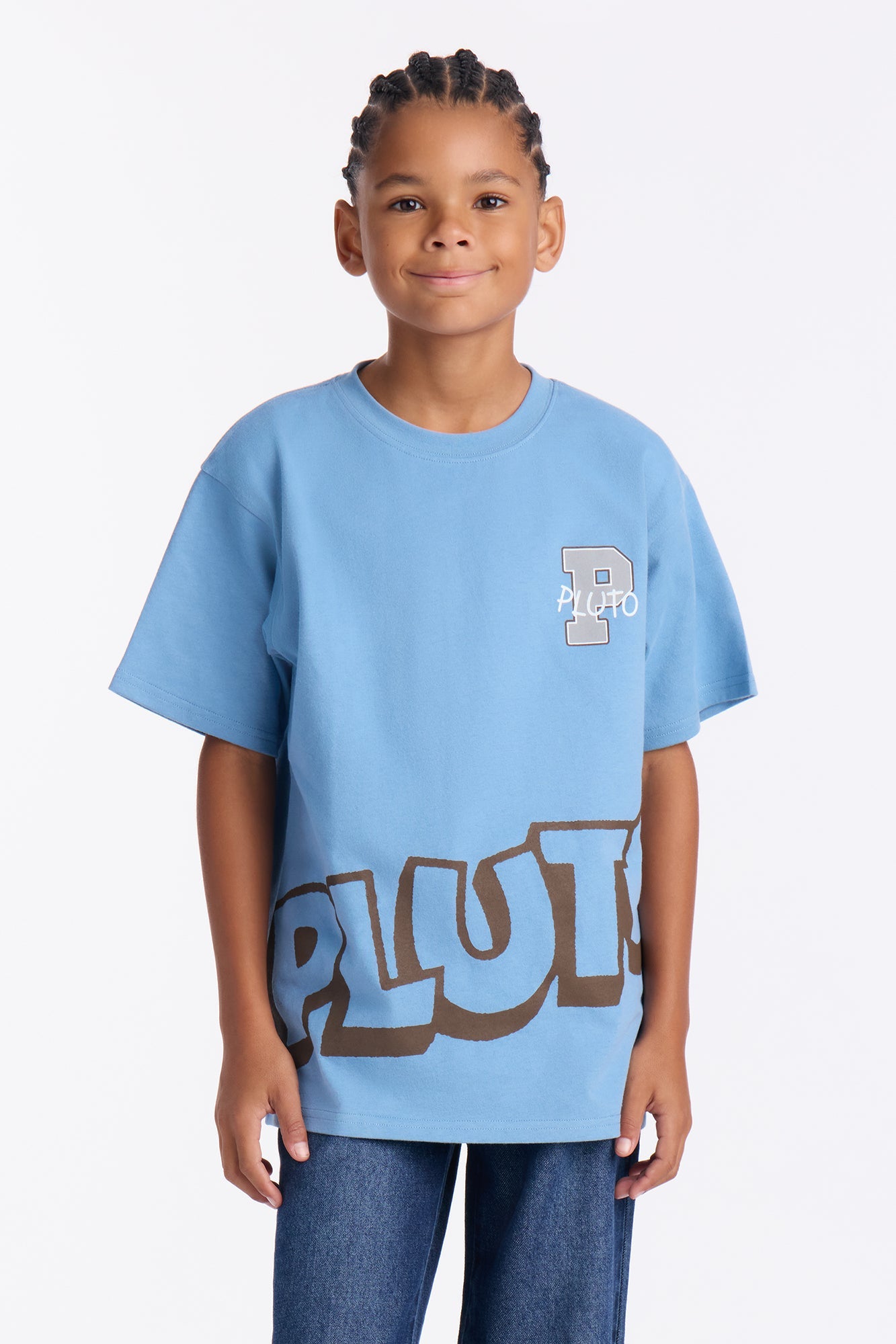 Mini Disney Pluto Attitude Premium Short Sleeve Tee - Indigo