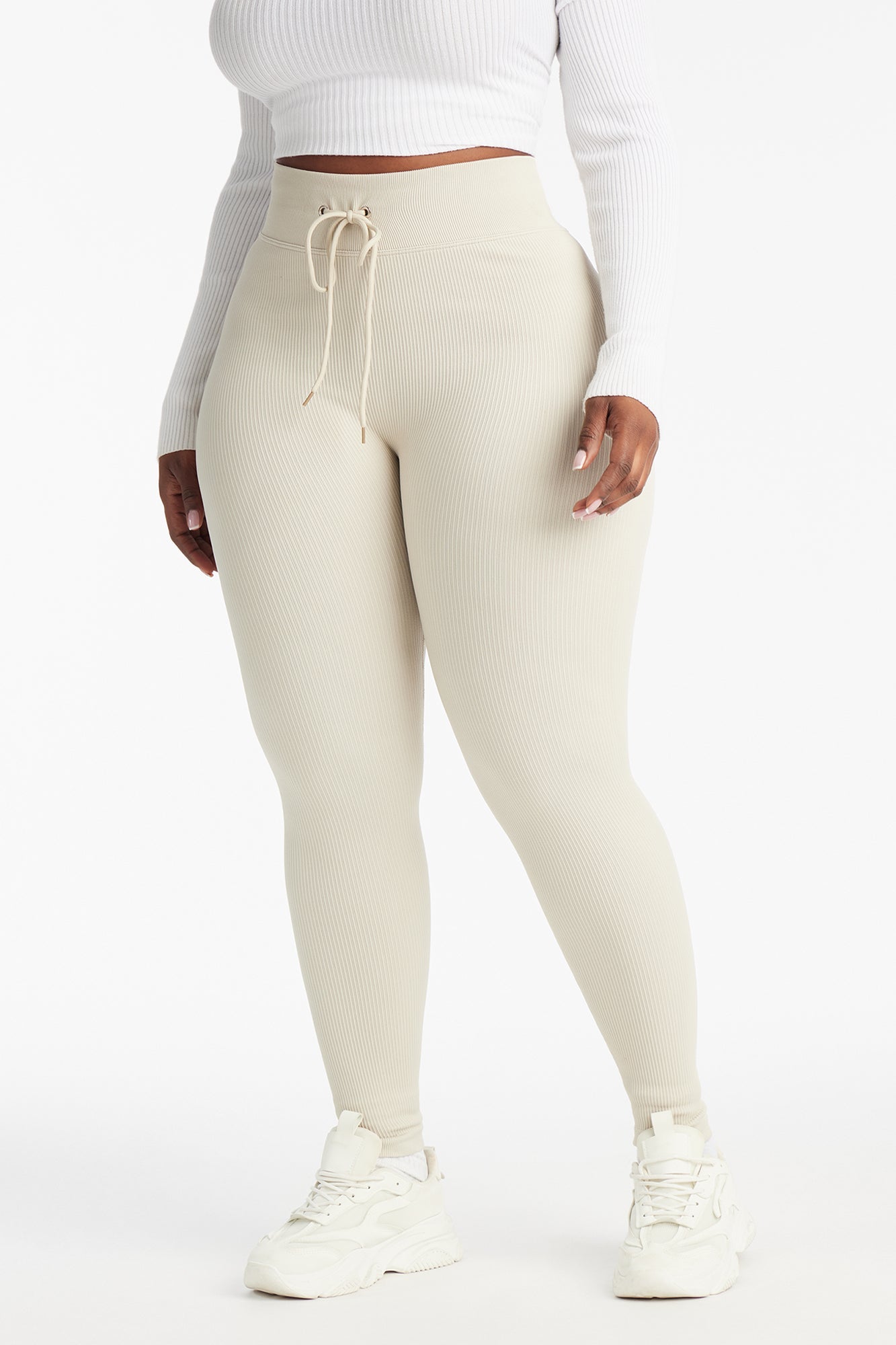 Feel The Burn Active Legging - Stone