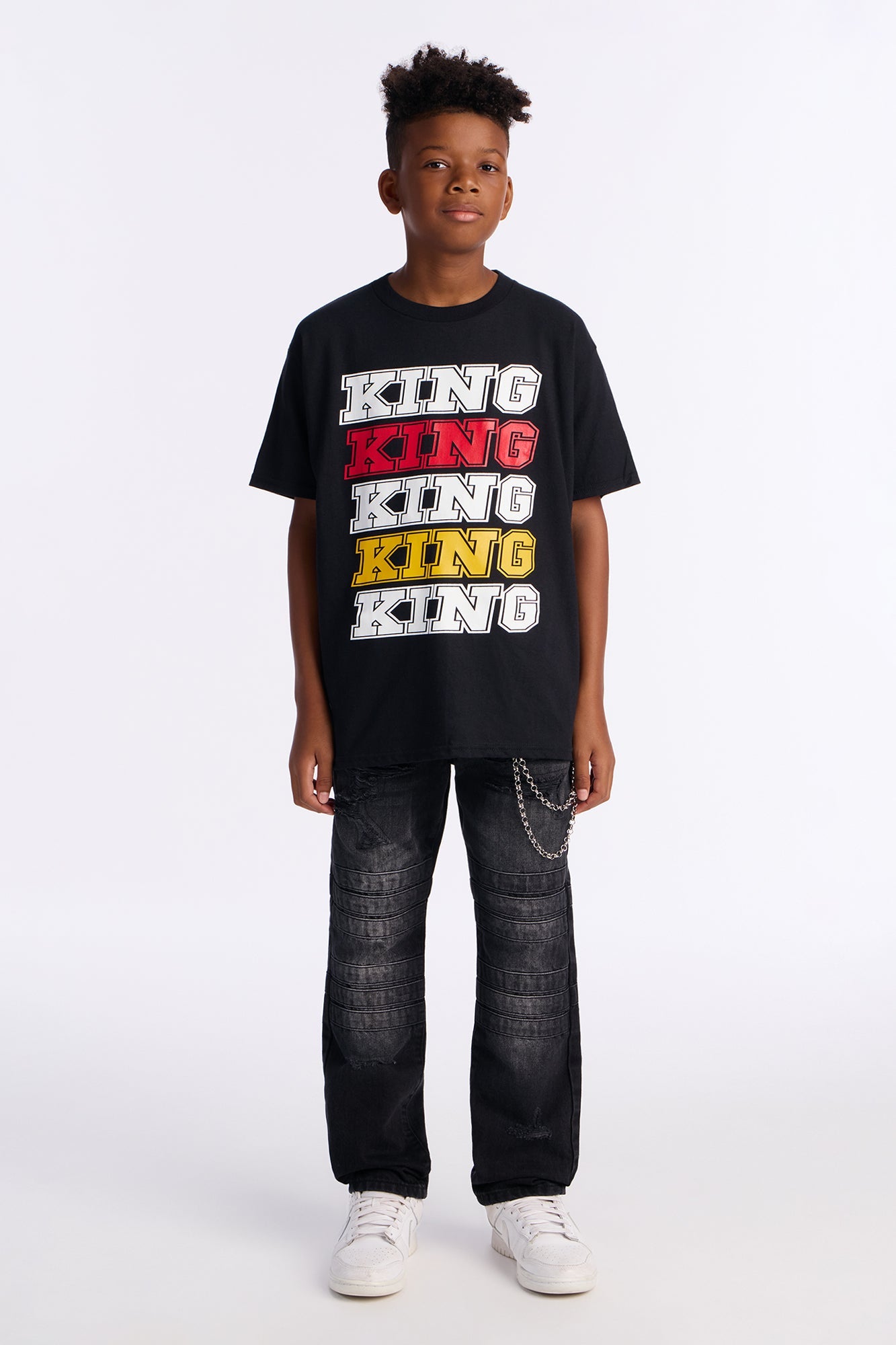 Mini Always A King Short Sleeve Tee - Black