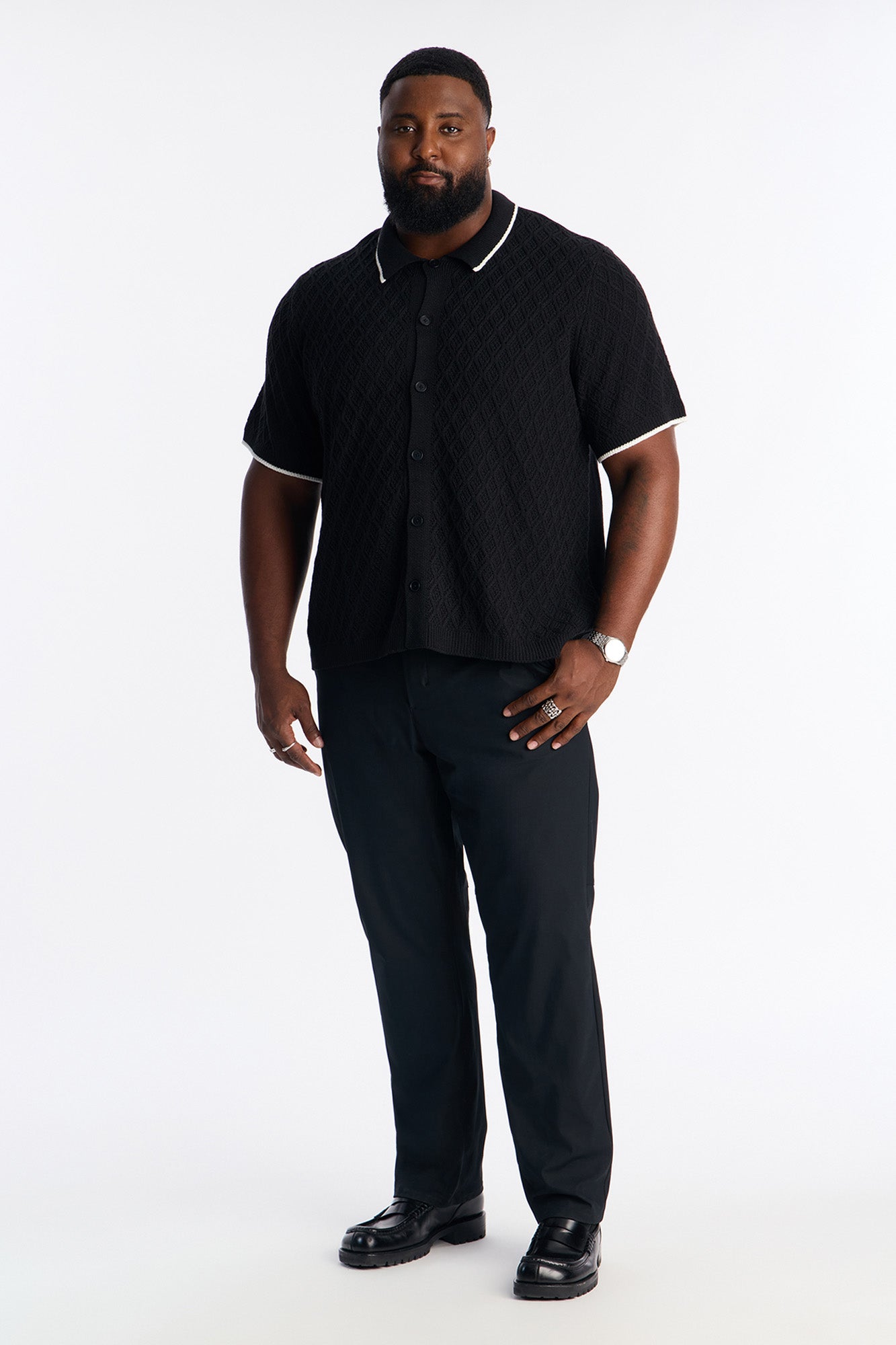 Slim Tedrick Stretch Pant - Black