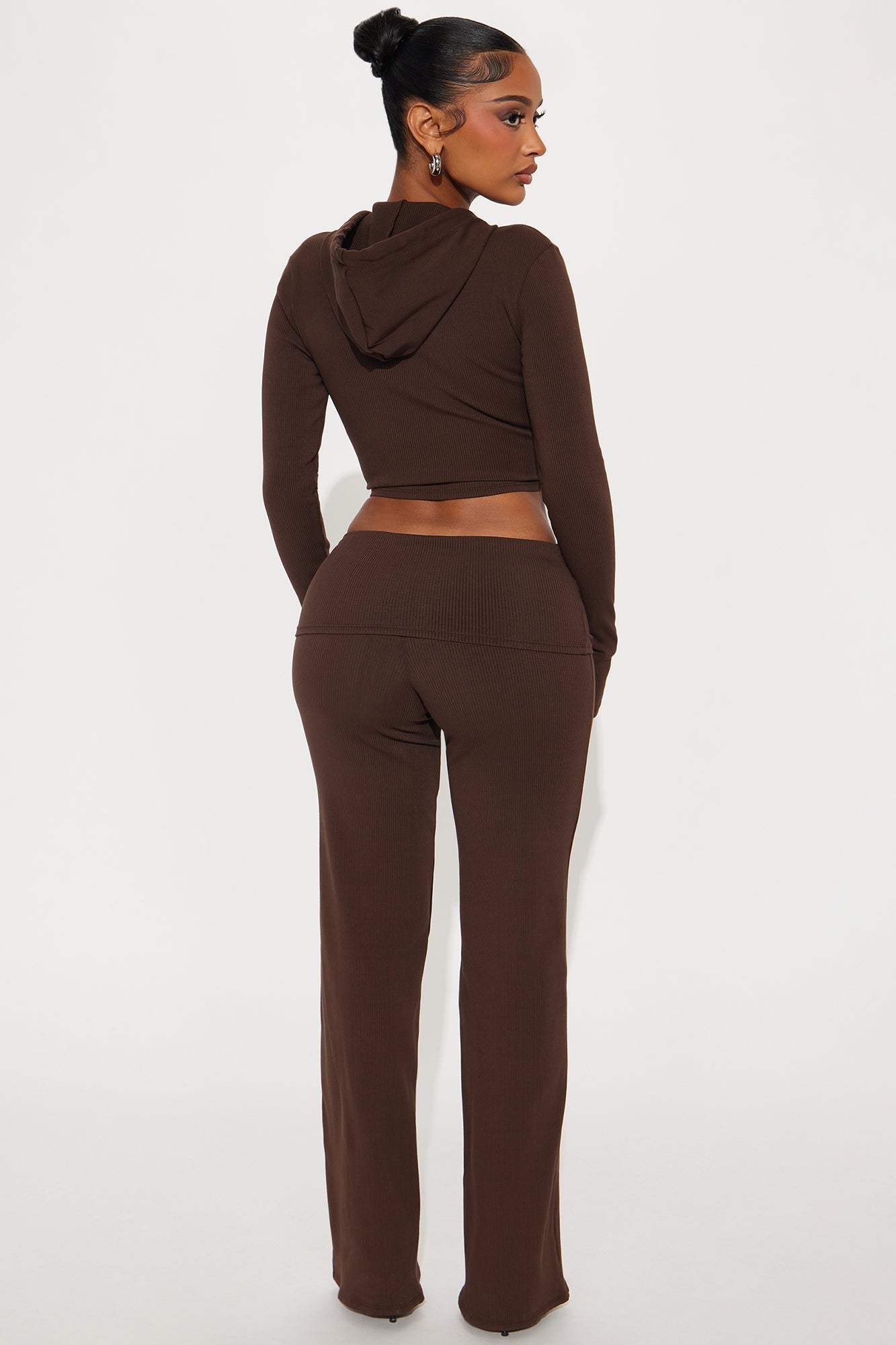 Karly Snatched Pant Set - Chocolate