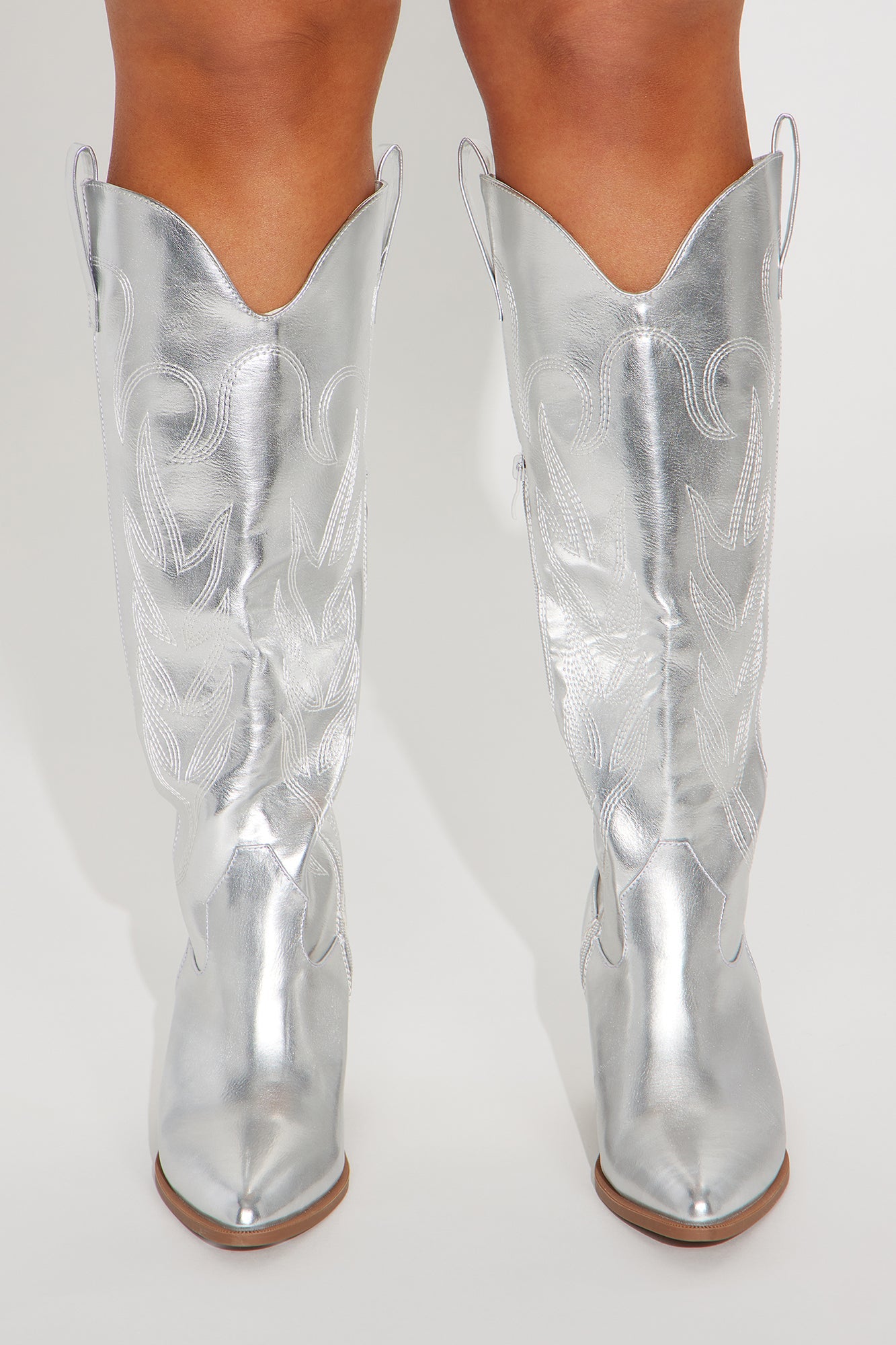 Countryside Cutie Cowboy Boots - Silver