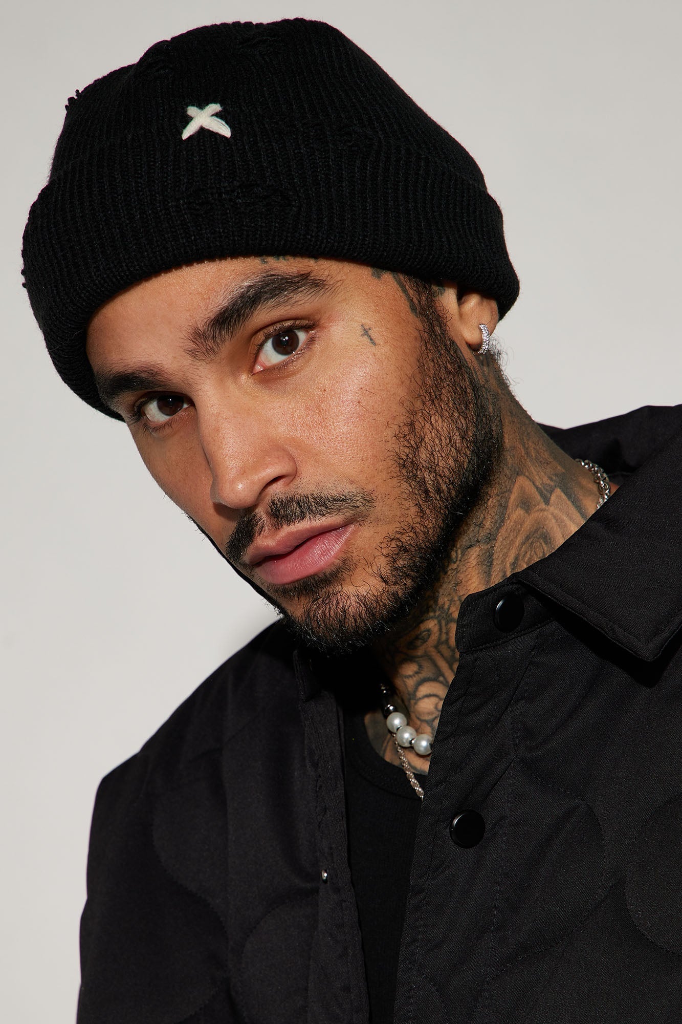 Distressed Day Beanie - Black
