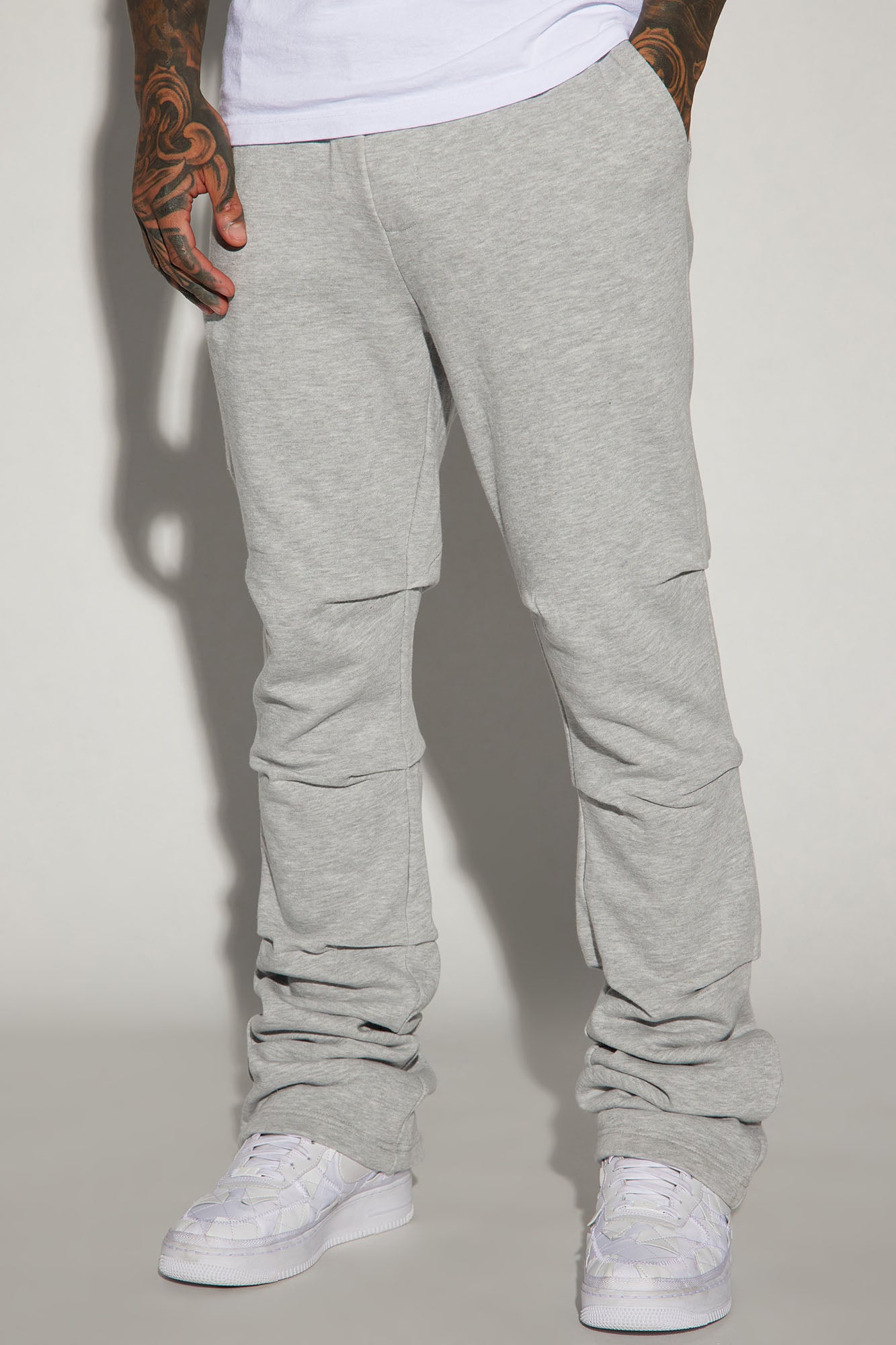 Hudson Skinny Flare Sweatpant - Heather Grey