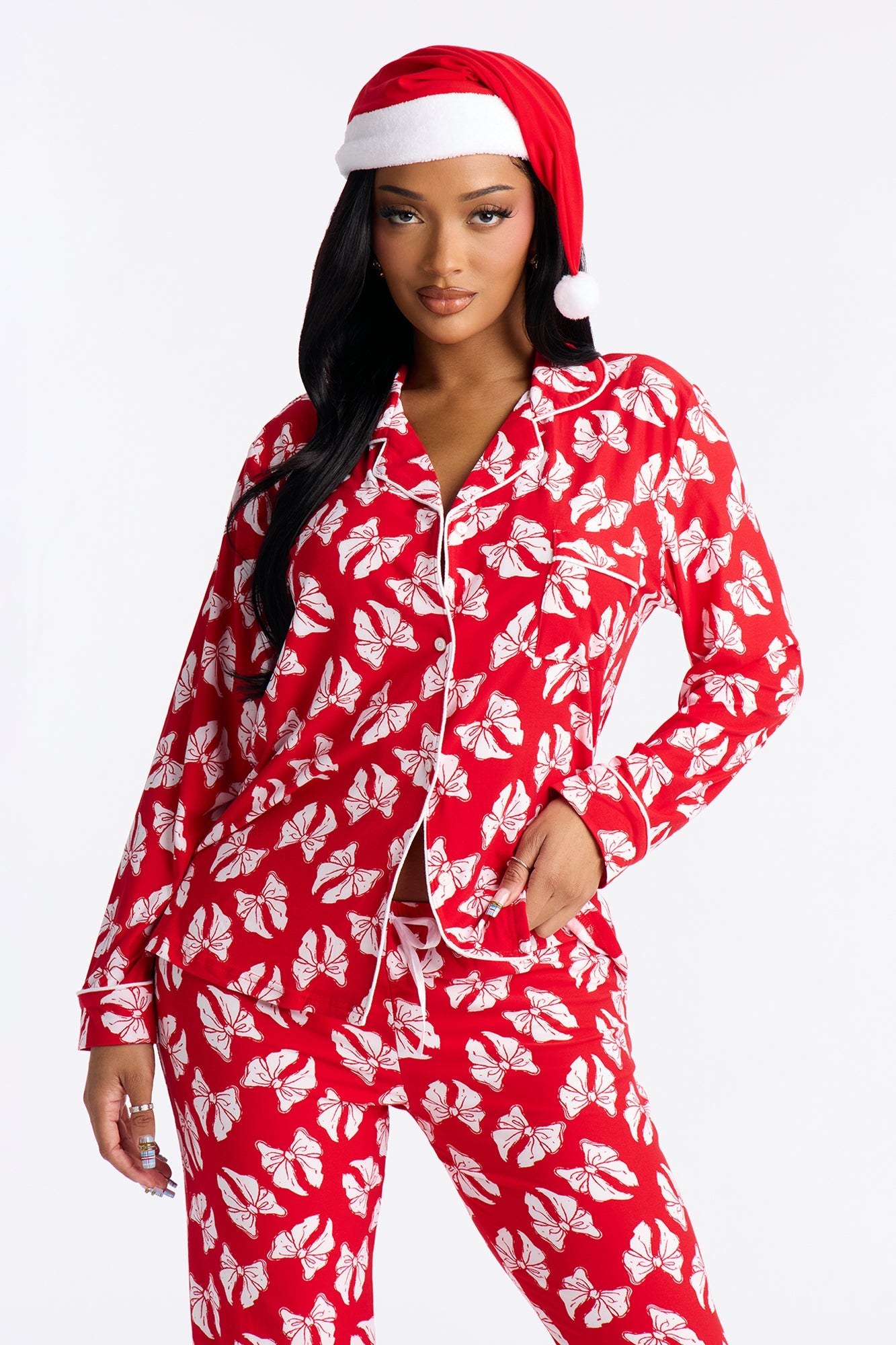 Christmas Present 3 Piece PJ Pant Set - Red