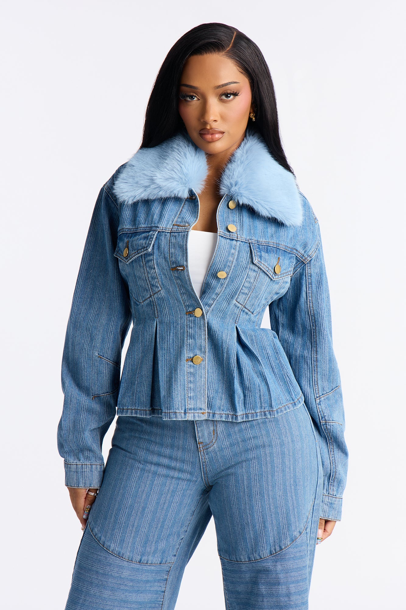 Your Majesty Denim Jacket - Medium Wash