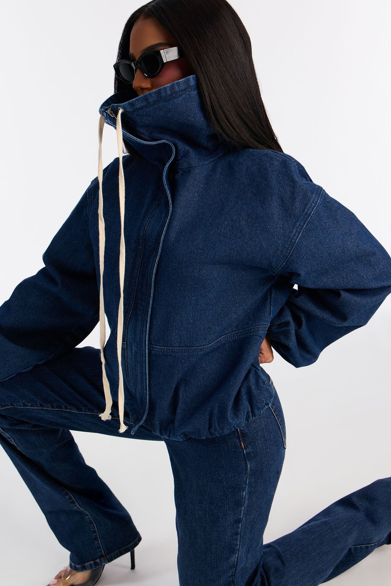 Keep It Stashed Denim Jacket - Dark Wash