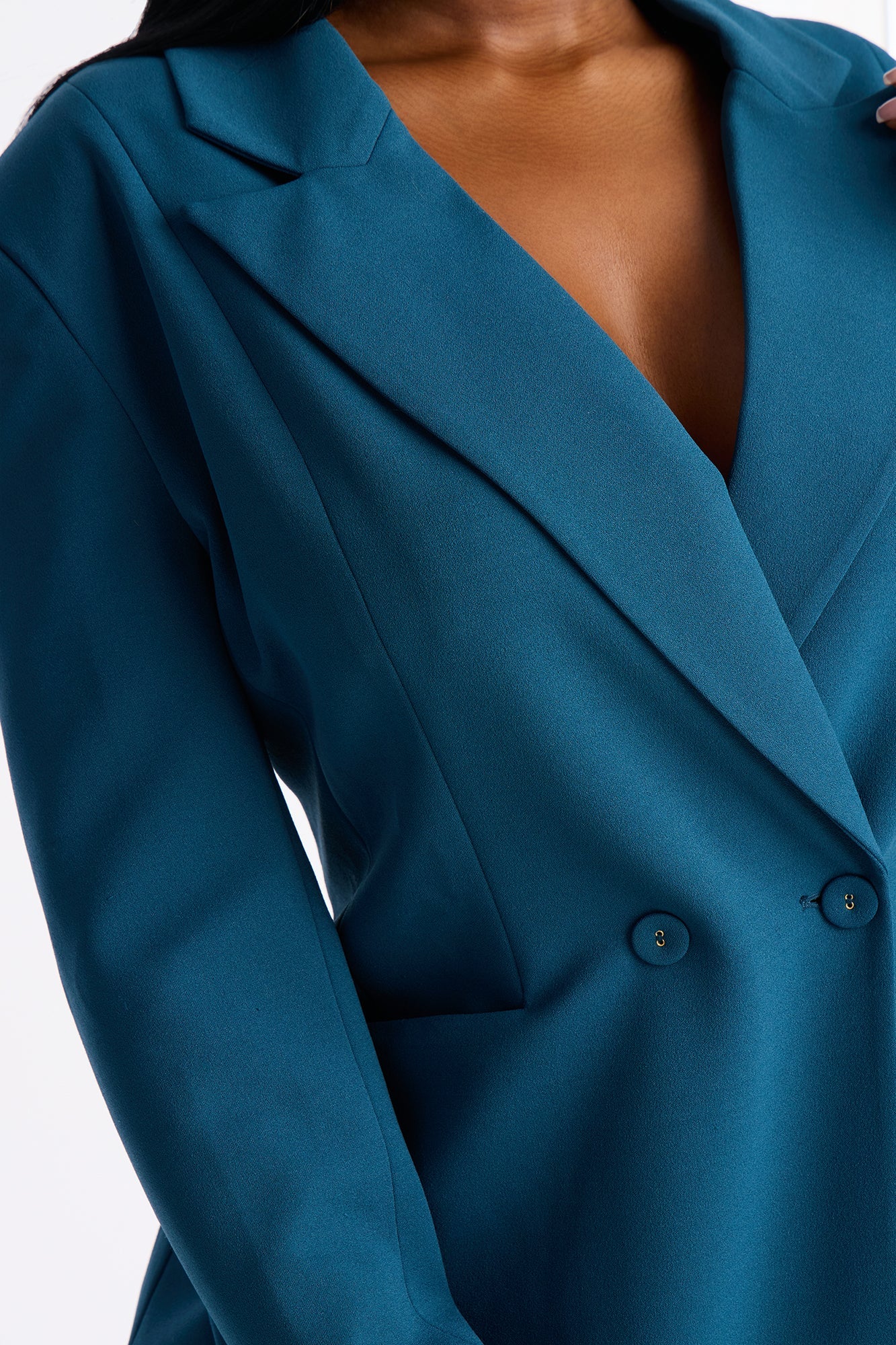 Charlie Fitted Blazer - Teal