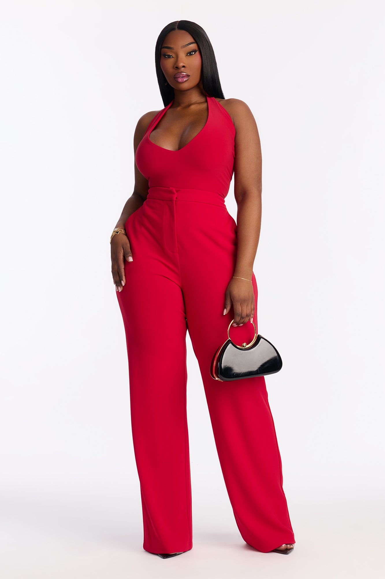 Core Competency Straight Leg Trouser - Red