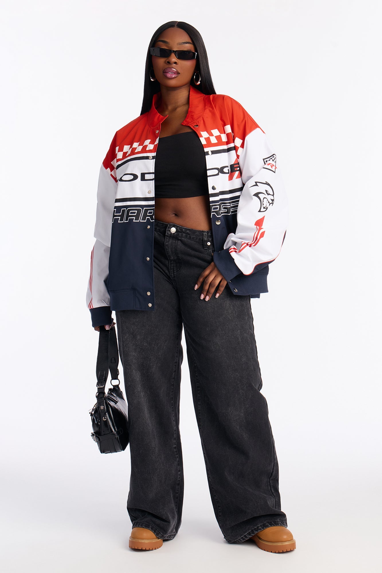 Dodge Vintage Racing Jacket - Black/Red