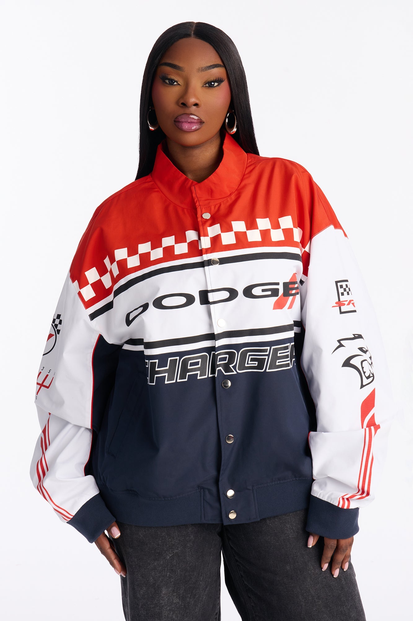 Dodge Vintage Racing Jacket - Black/Red