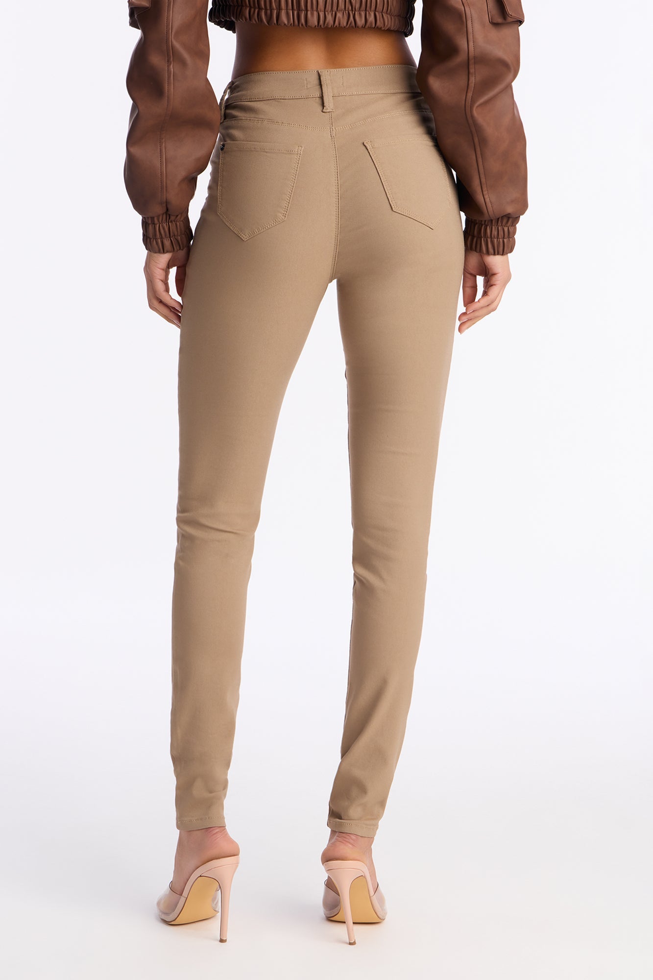 Tall Hyperstretch Skinny Pants - Tan
