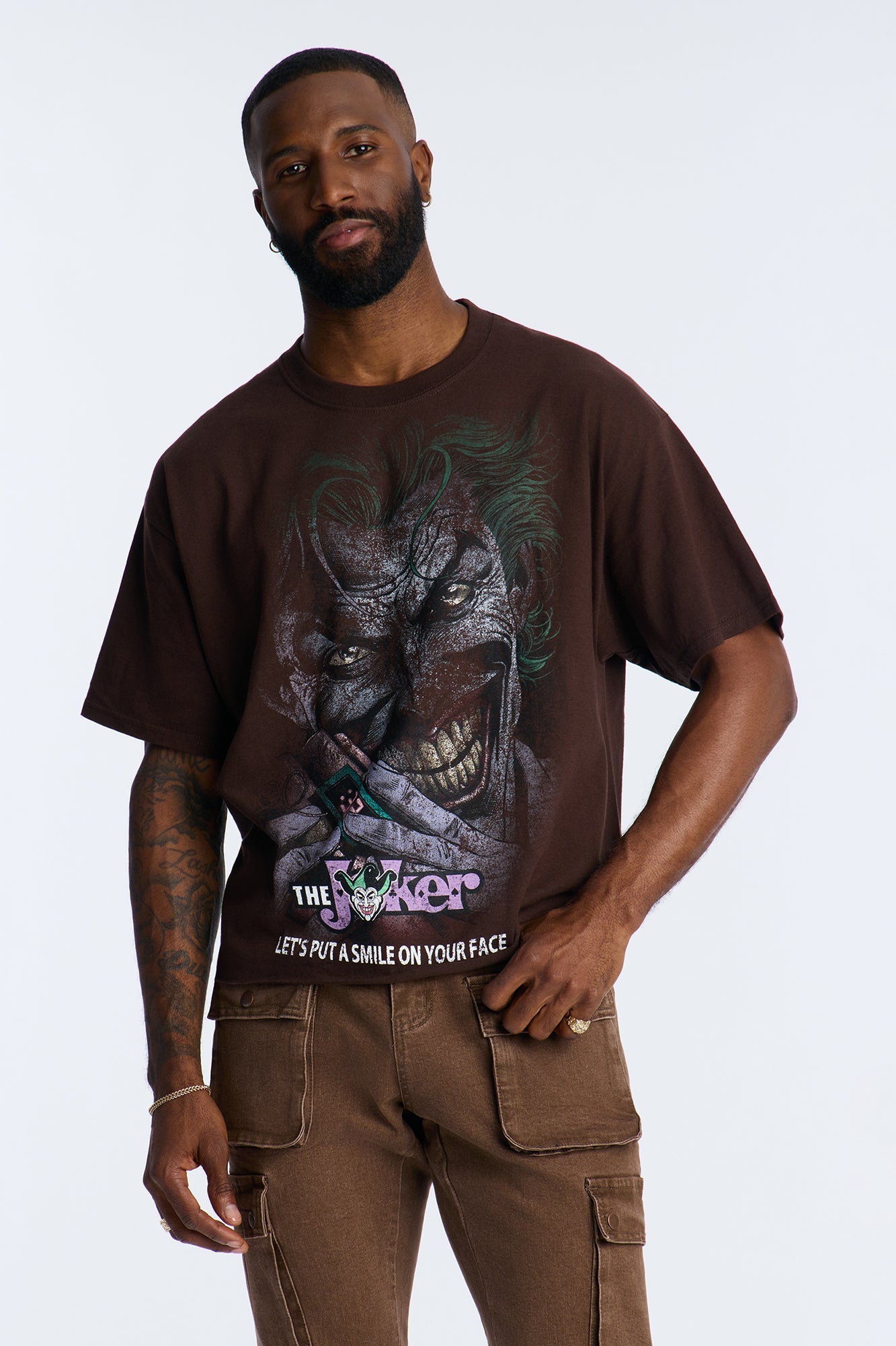 DC The Joker The Killing Joke Short Sleeve Tee - Chocolate