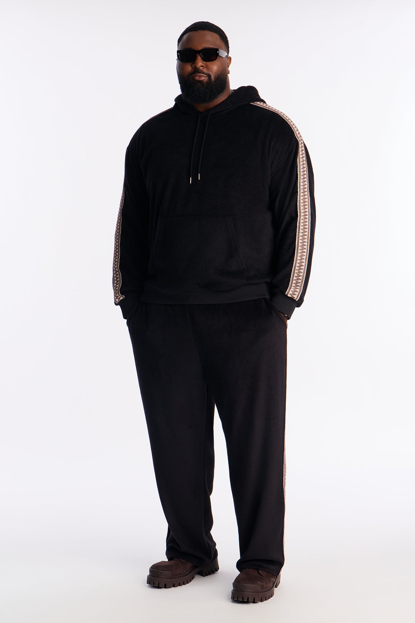 Wooley Taped Hoodie - Black