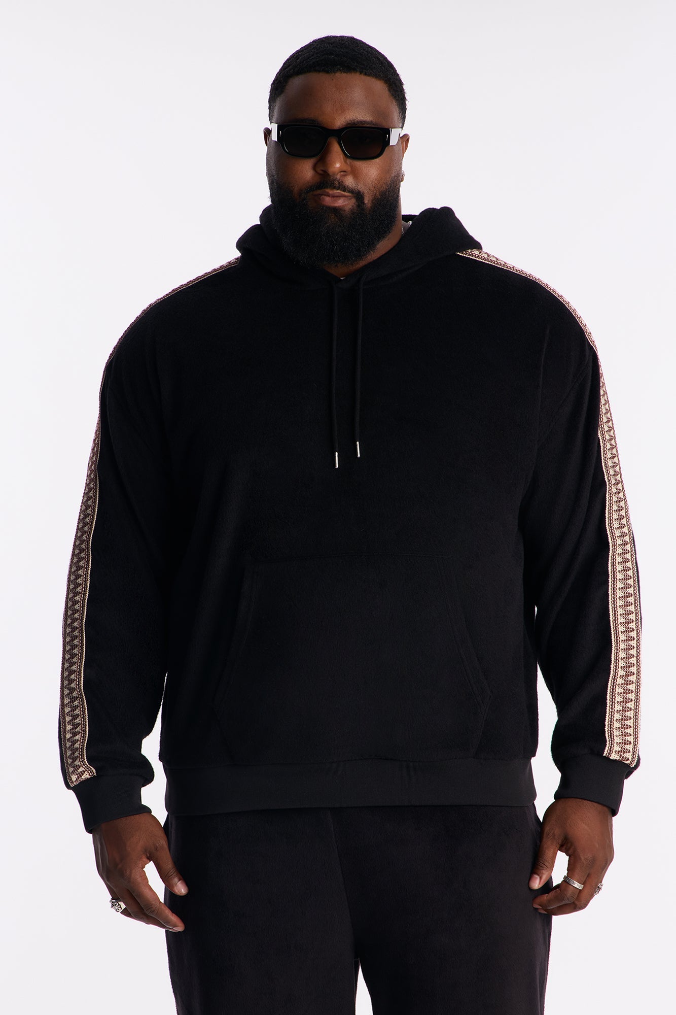 Wooley Taped Hoodie - Black