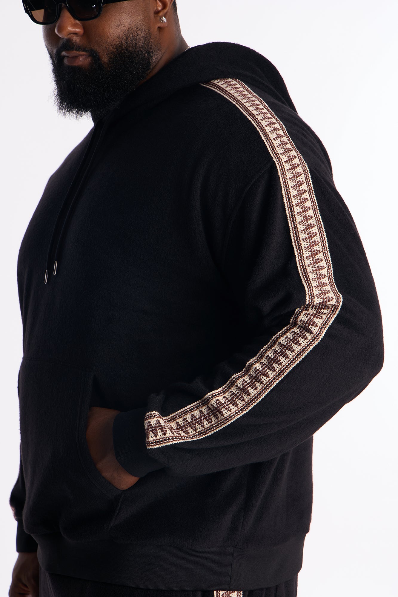 Wooley Taped Hoodie - Black