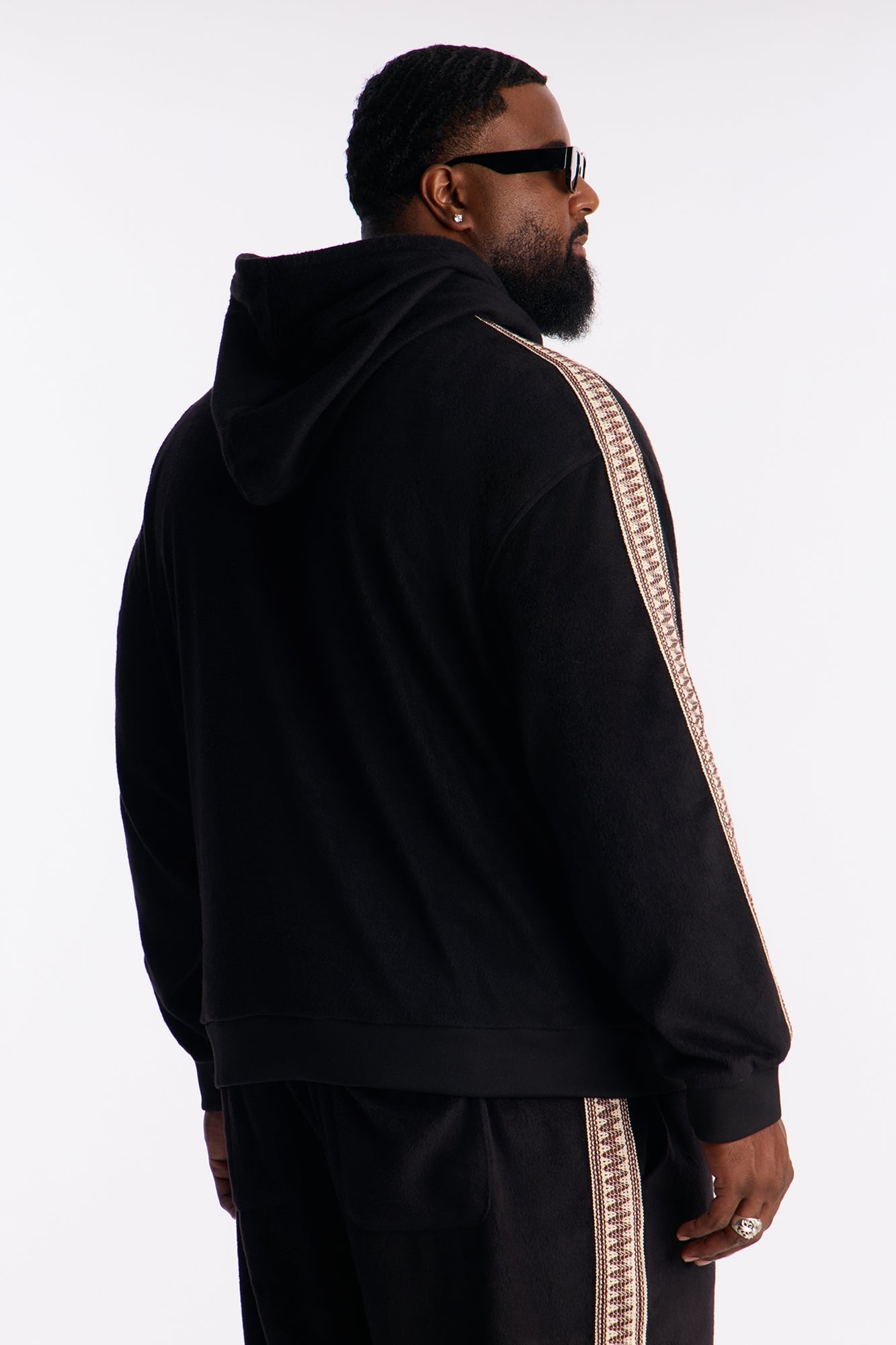Wooley Taped Hoodie - Black