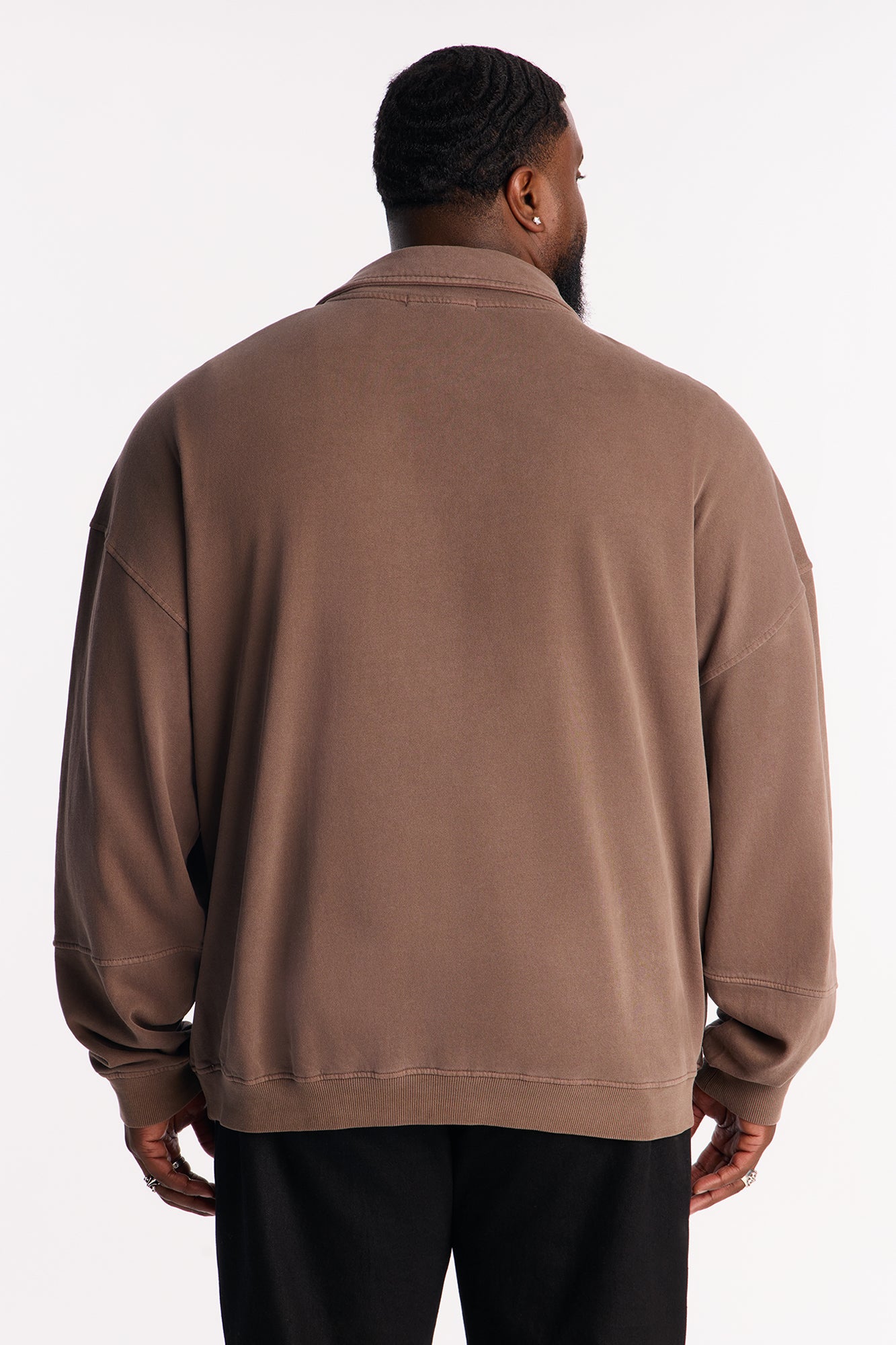 Chicago Athletic Dept Long Sleeve Polo - Brown