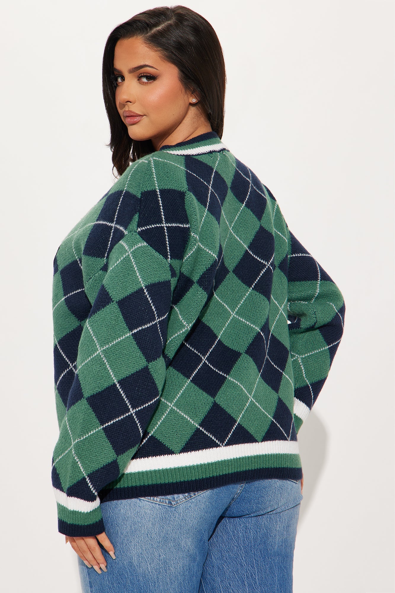 Set Standards Arygle Sweater - Green/combo