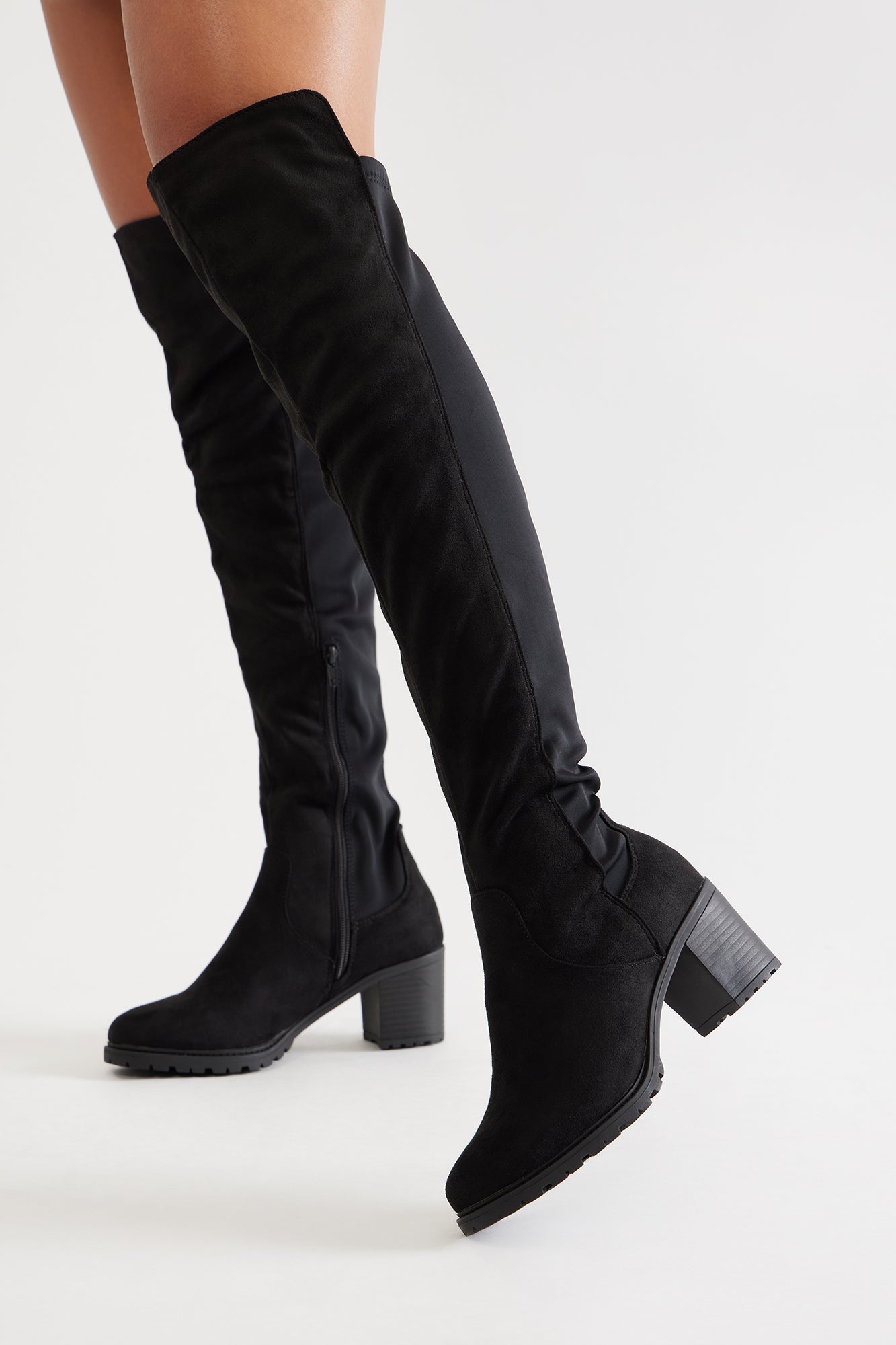 Graham Thigh High Boots - Black