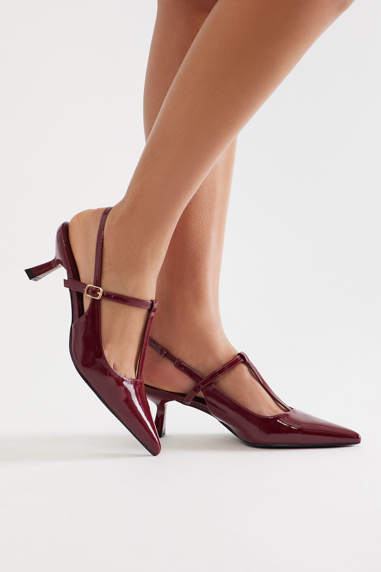 Devony Slingback Pumps - Wine
