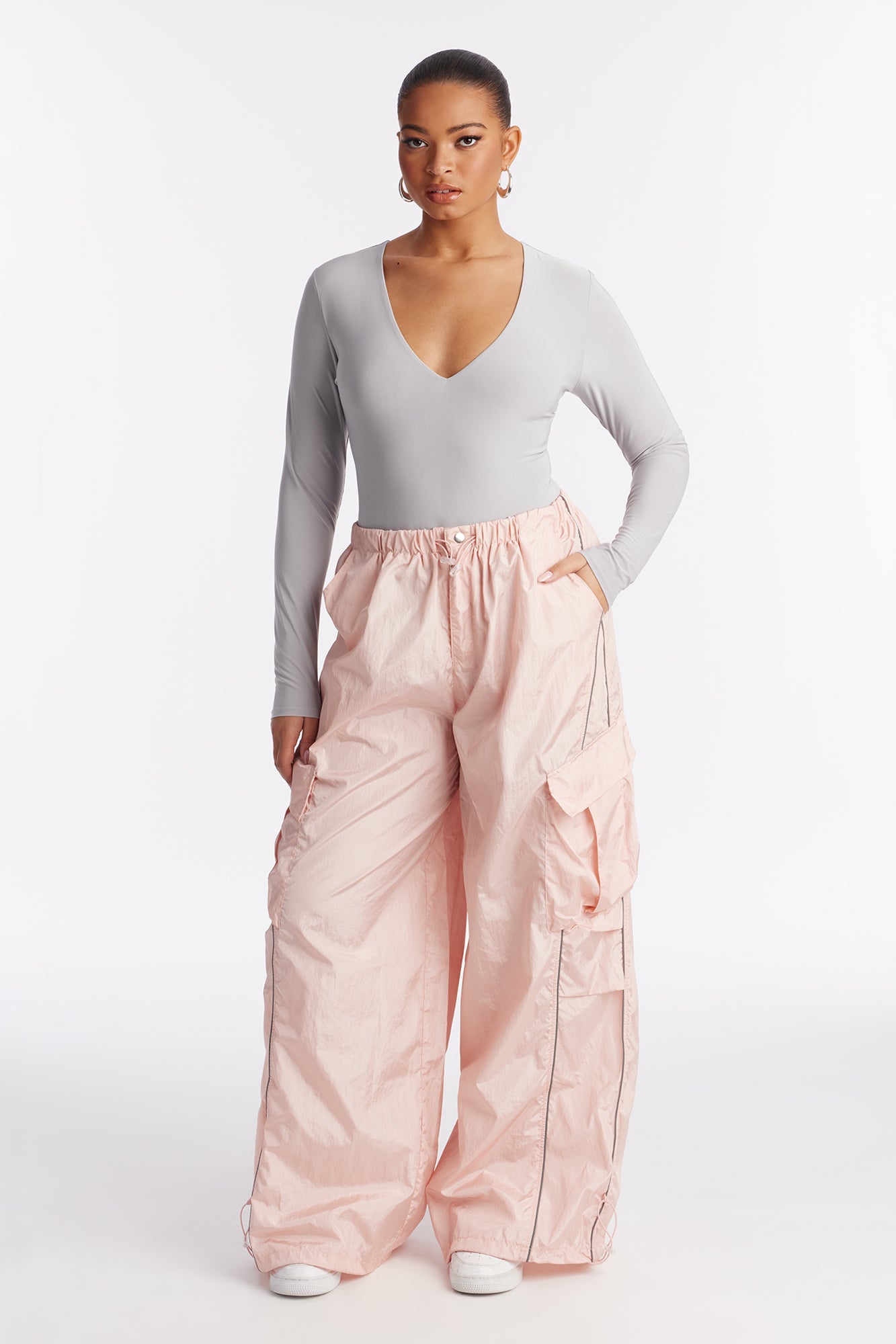 Life Of Leisure Windbreaker Joggers 30″ - Pink