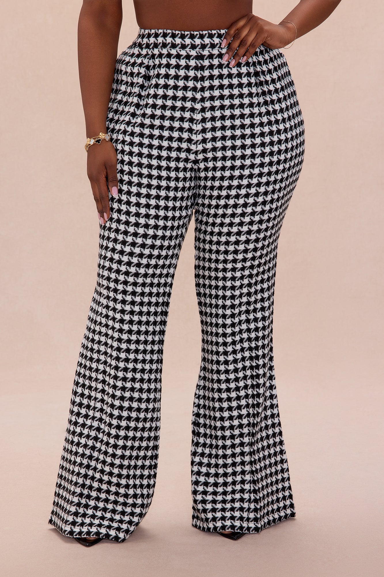 Calista Tweed Pant - Black/White