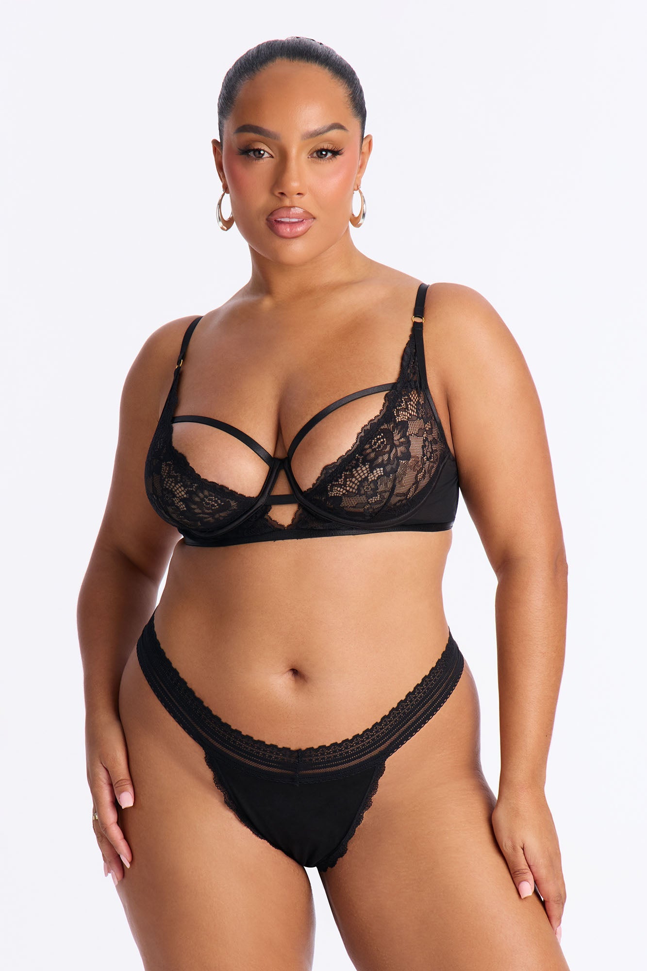 In That Way Cotton Bikini Panty - Black